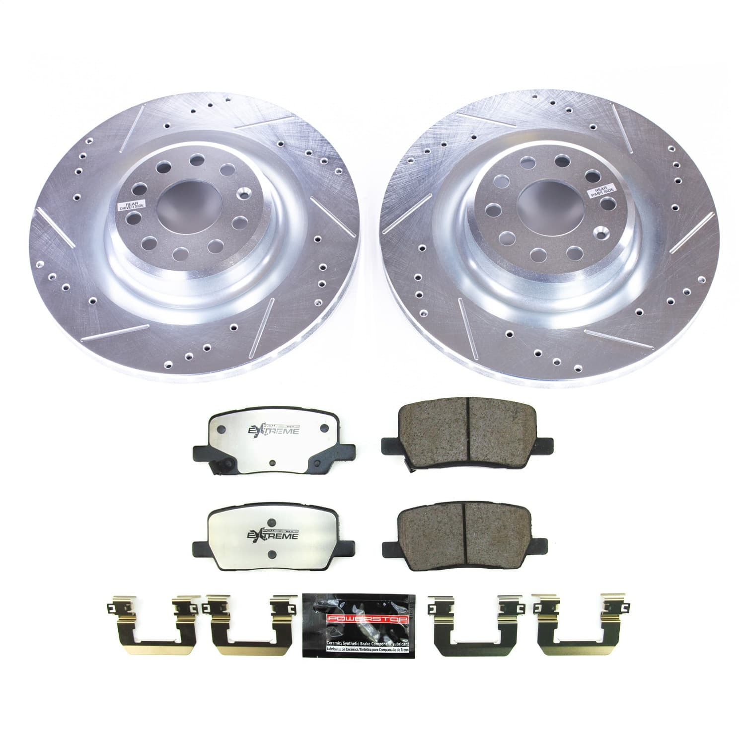 Power Stop - K8857-26 - Rear - Disc Brake Pad and Rotor Kit image 1