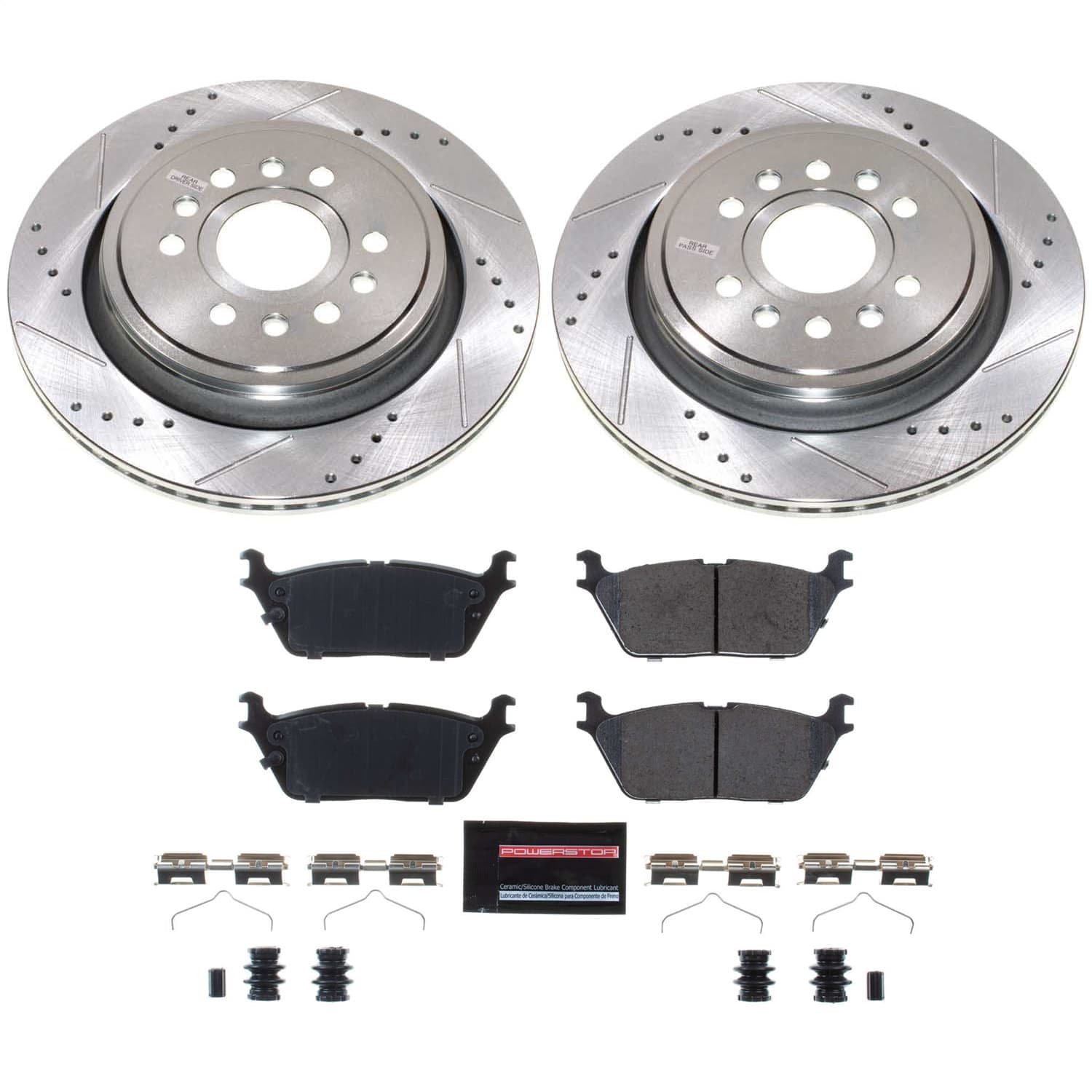 Power Stop - K8873 - Rear - Disc Brake Pad and Rotor Kit image 1