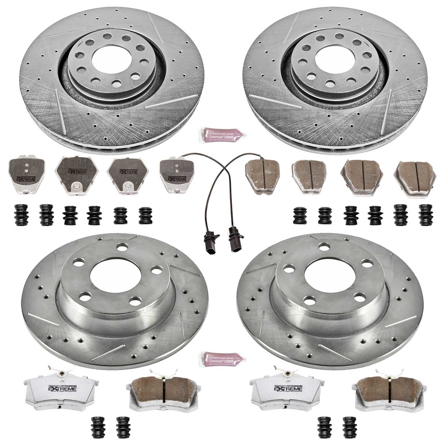Power Stop - K889-26 - Front and Rear - Disc Brake Pad and Rotor Kit image 1
