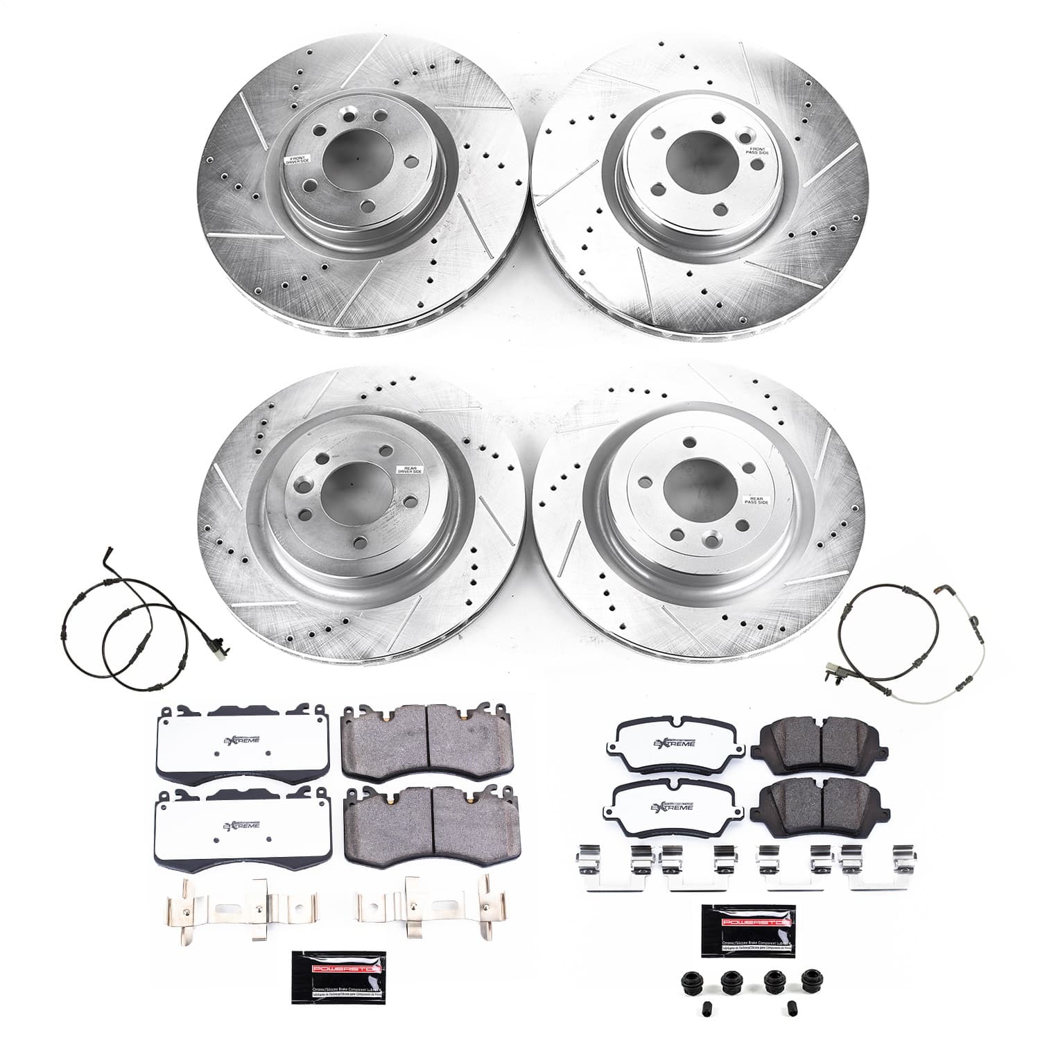 Power Stop - K8905-36 - Front and Rear - Disc Brake Pad and Rotor Kit image 1