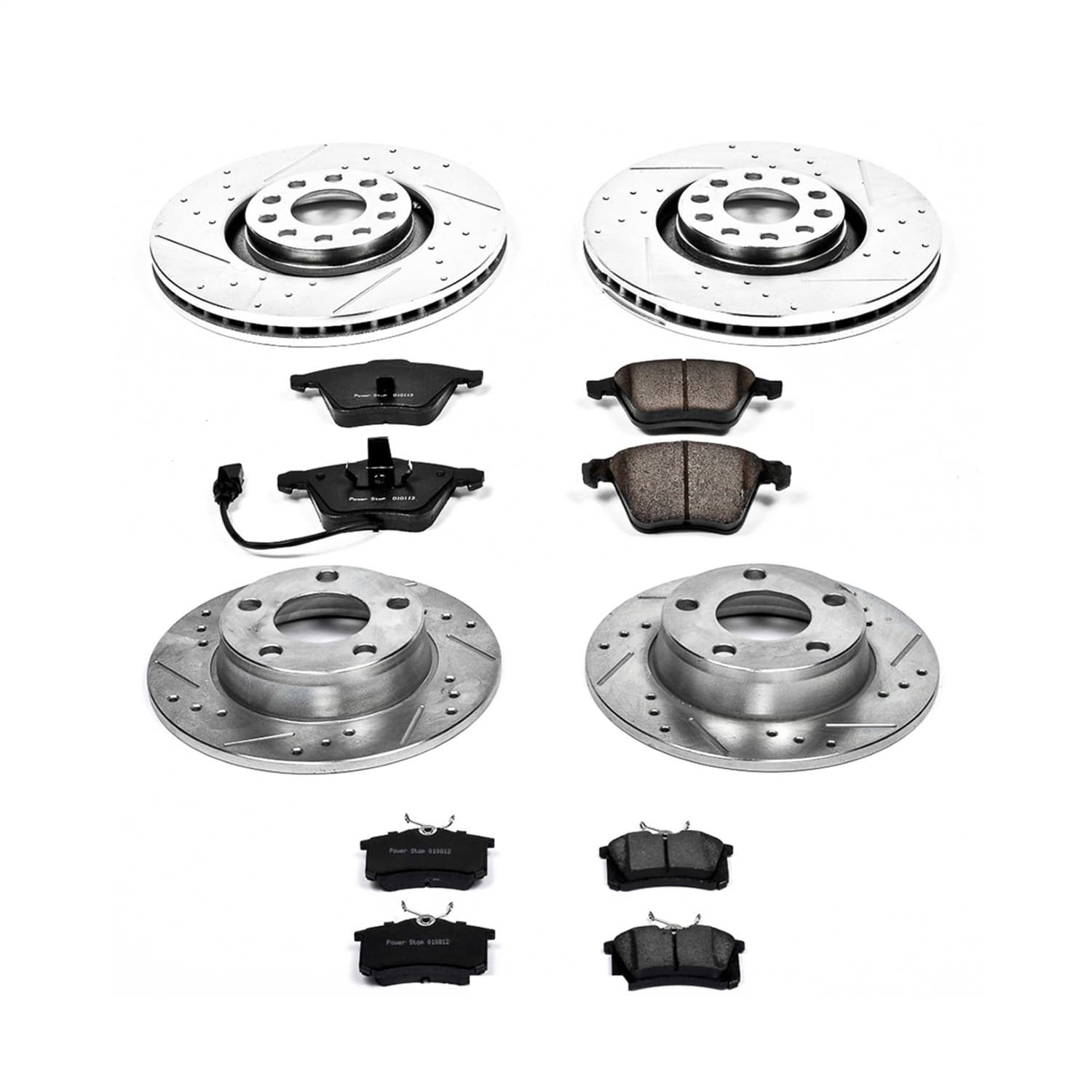 Power Stop - K892 - Front and Rear - Disc Brake Pad and Rotor Kit image 1