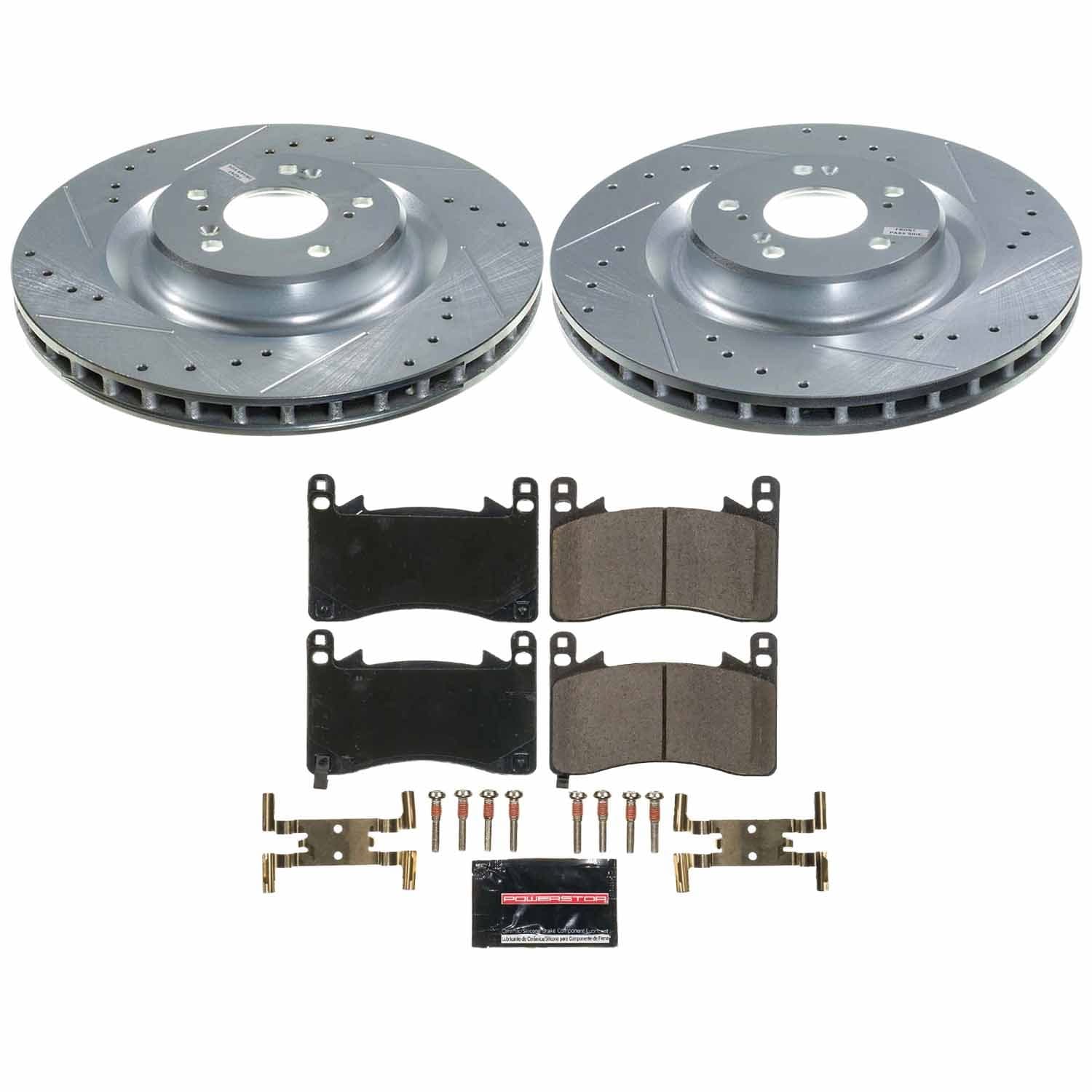 Power Stop - K8931 - Front - Disc Brake Pad and Rotor Kit image 1