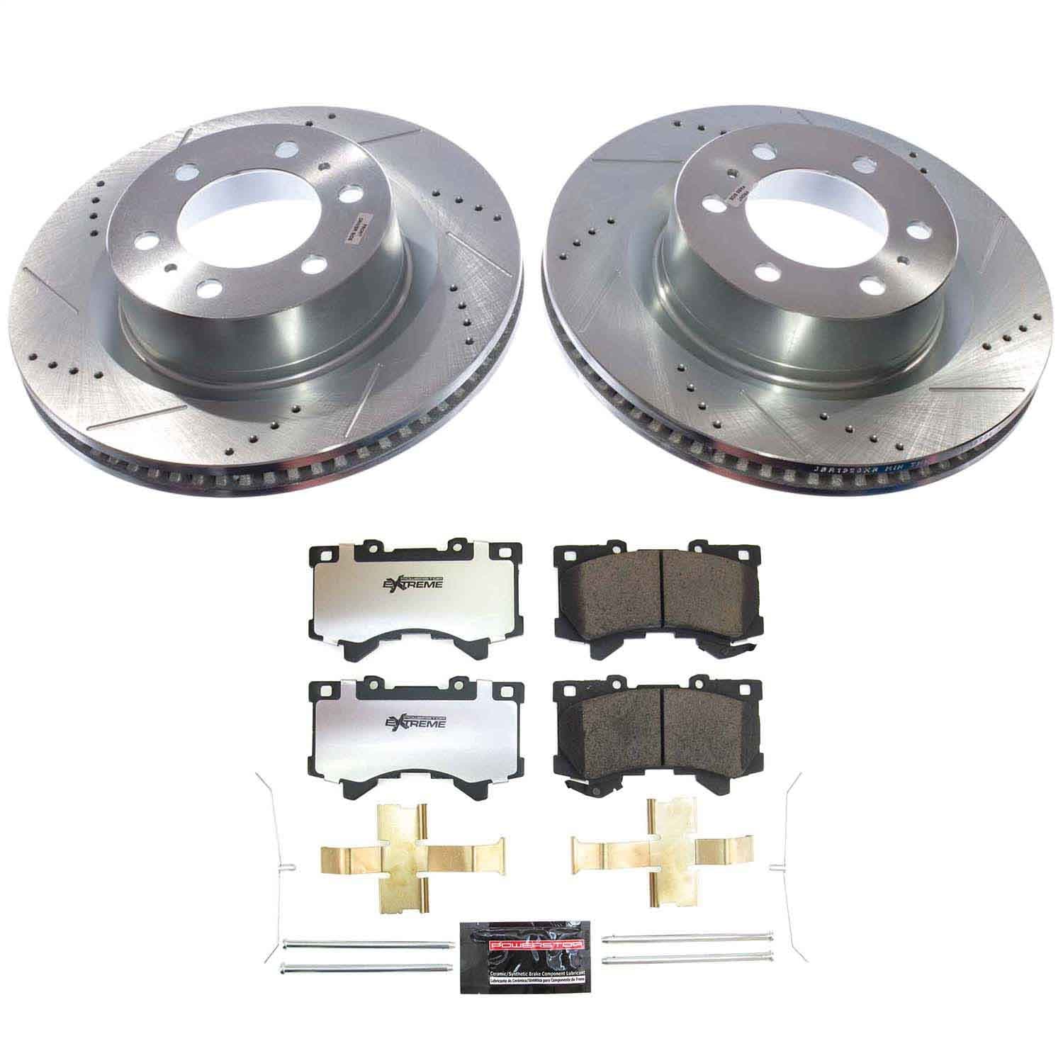 Power Stop - K8932-36 - Front - Disc Brake Pad and Rotor Kit image 1