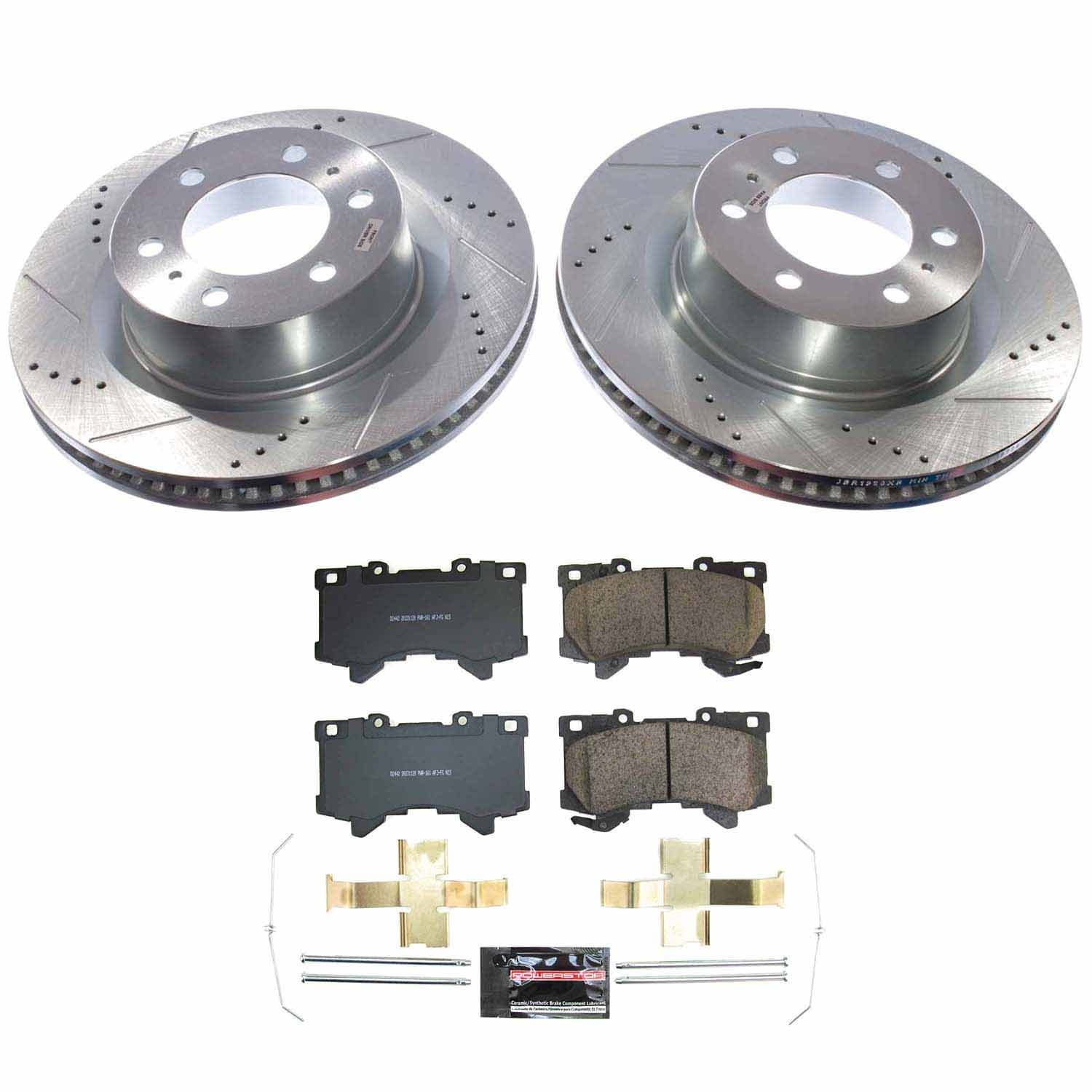 Power Stop - K8932 - Front - Disc Brake Pad and Rotor Kit image 1