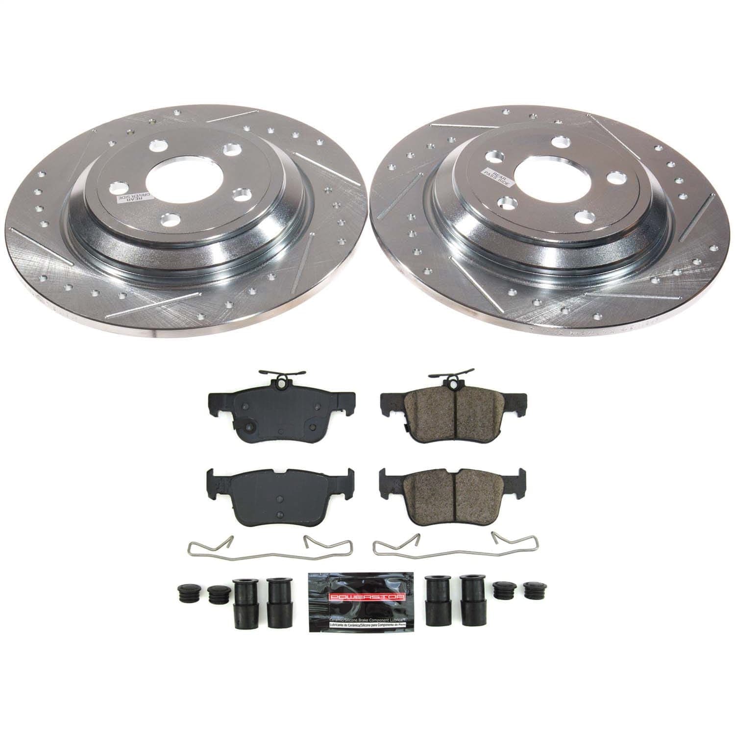 Power Stop - K8933 - Rear - Disc Brake Pad and Rotor Kit image 1