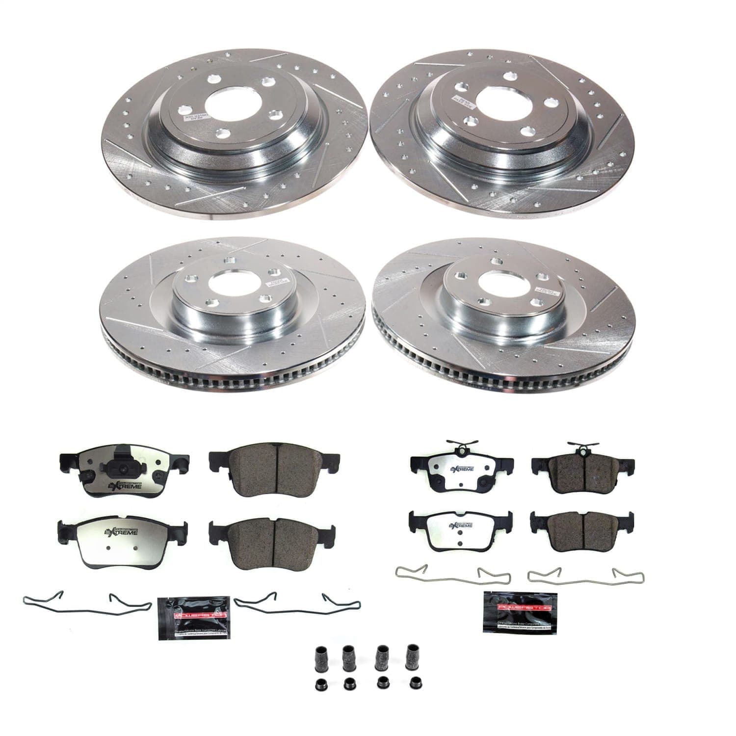 Power Stop - K8940-36 - Front and Rear - Disc Brake Pad and Rotor Kit image 1
