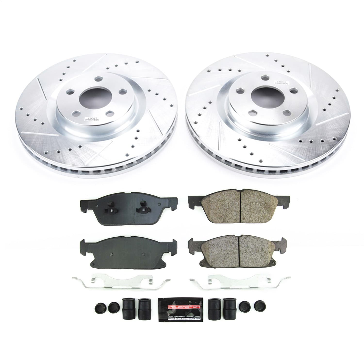 Power Stop - K8961 - Front - Disc Brake Pad and Rotor Kit image 1