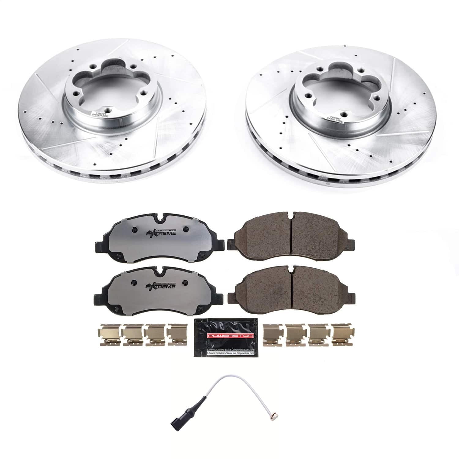 Power Stop - K8979-36 - Front - Disc Brake Pad and Rotor Kit image 1