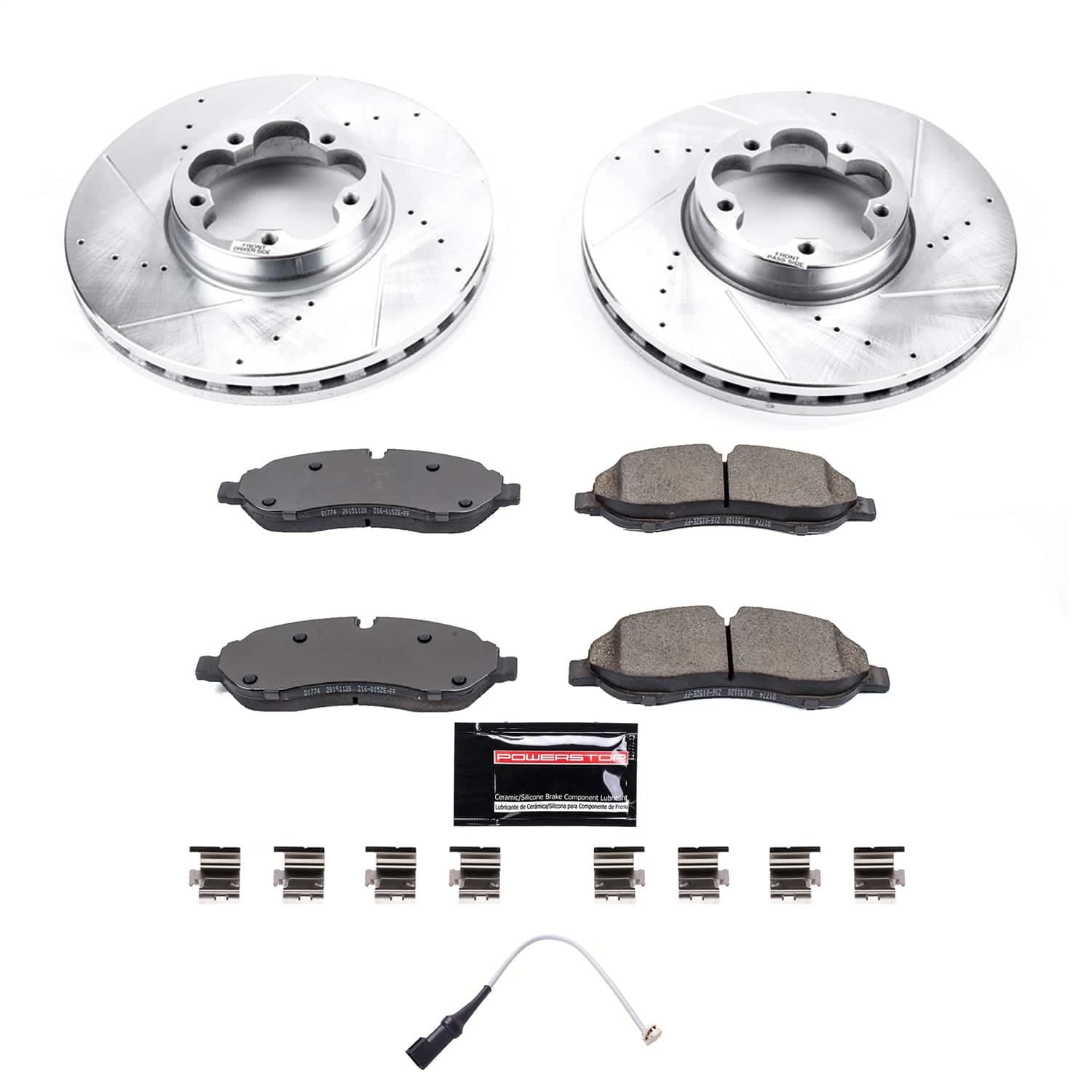Power Stop - K8979 - Front - Disc Brake Pad and Rotor Kit image 1