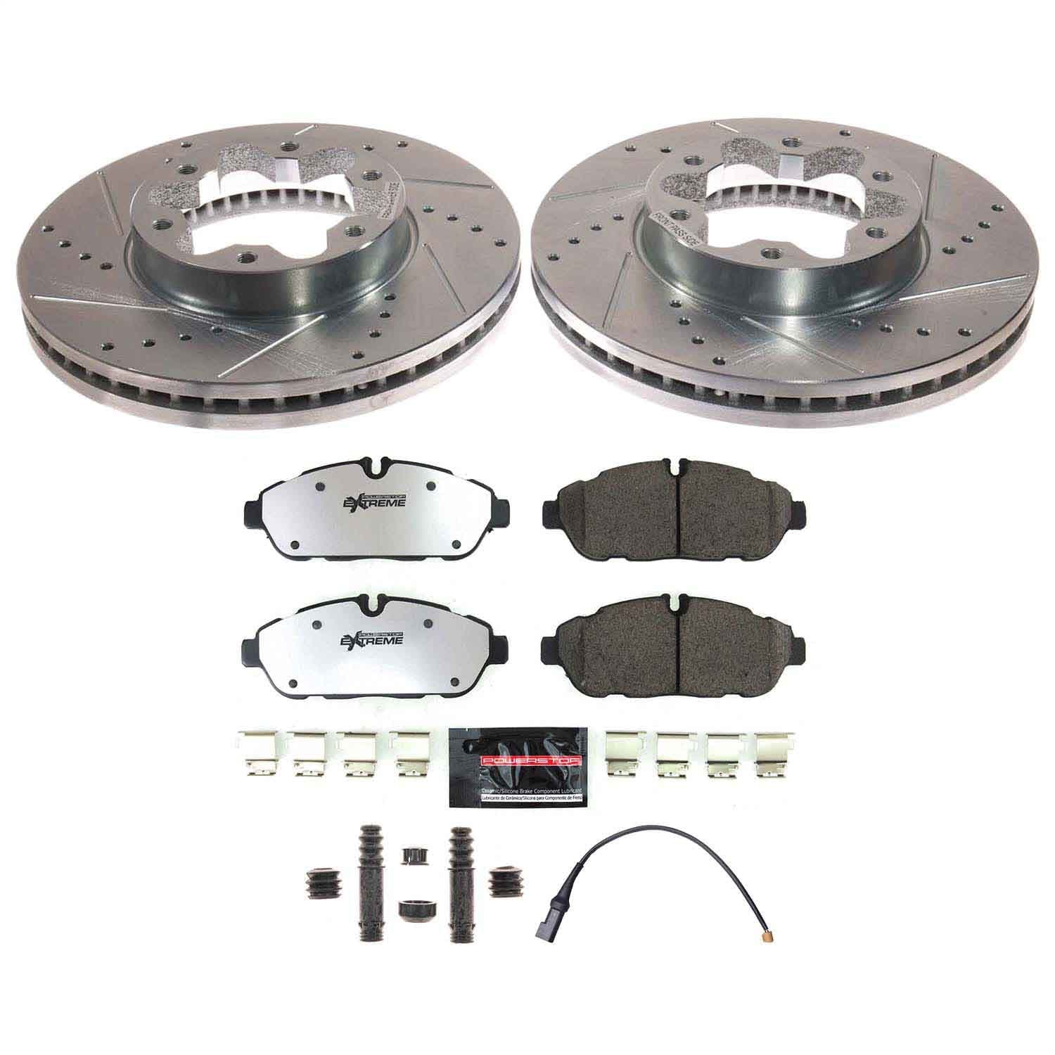 Power Stop - K8980-36 - Front - Disc Brake Pad and Rotor Kit image 1