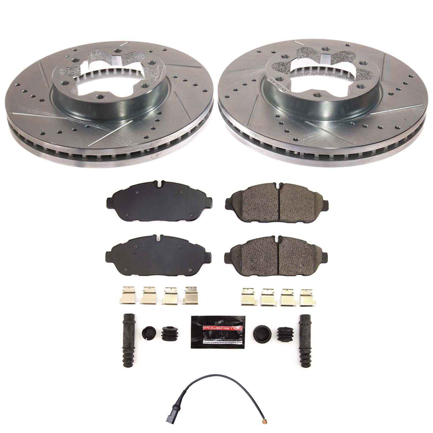 Power Stop - K8980 - Front - Disc Brake Pad and Rotor Kit image 1