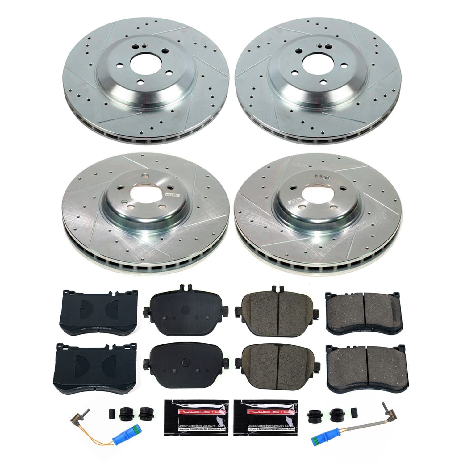 Power Stop - K9024 - Front and Rear - Disc Brake Pad and Rotor Kit image 1