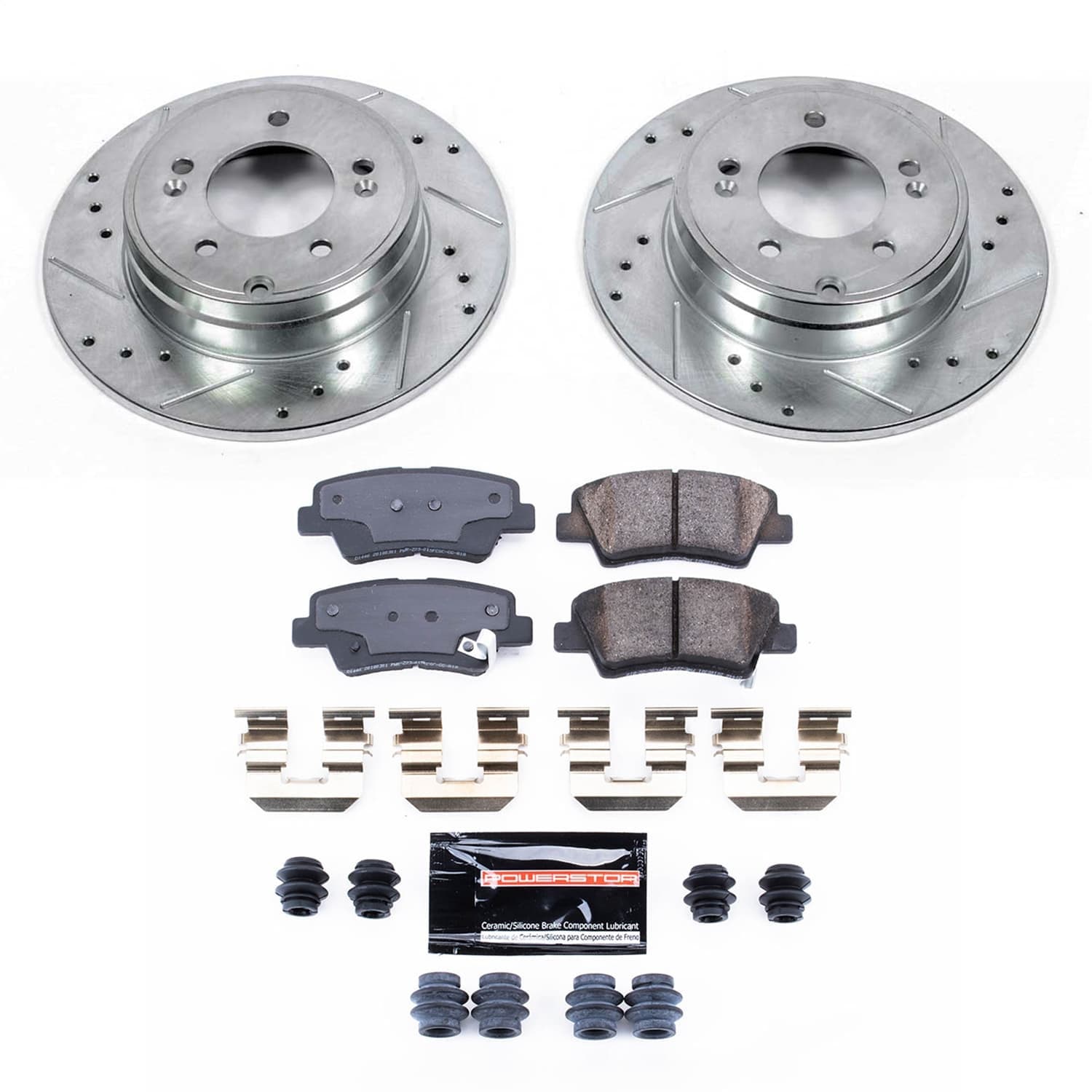 Power Stop - K9060 - Rear - Disc Brake Pad and Rotor Kit image 1