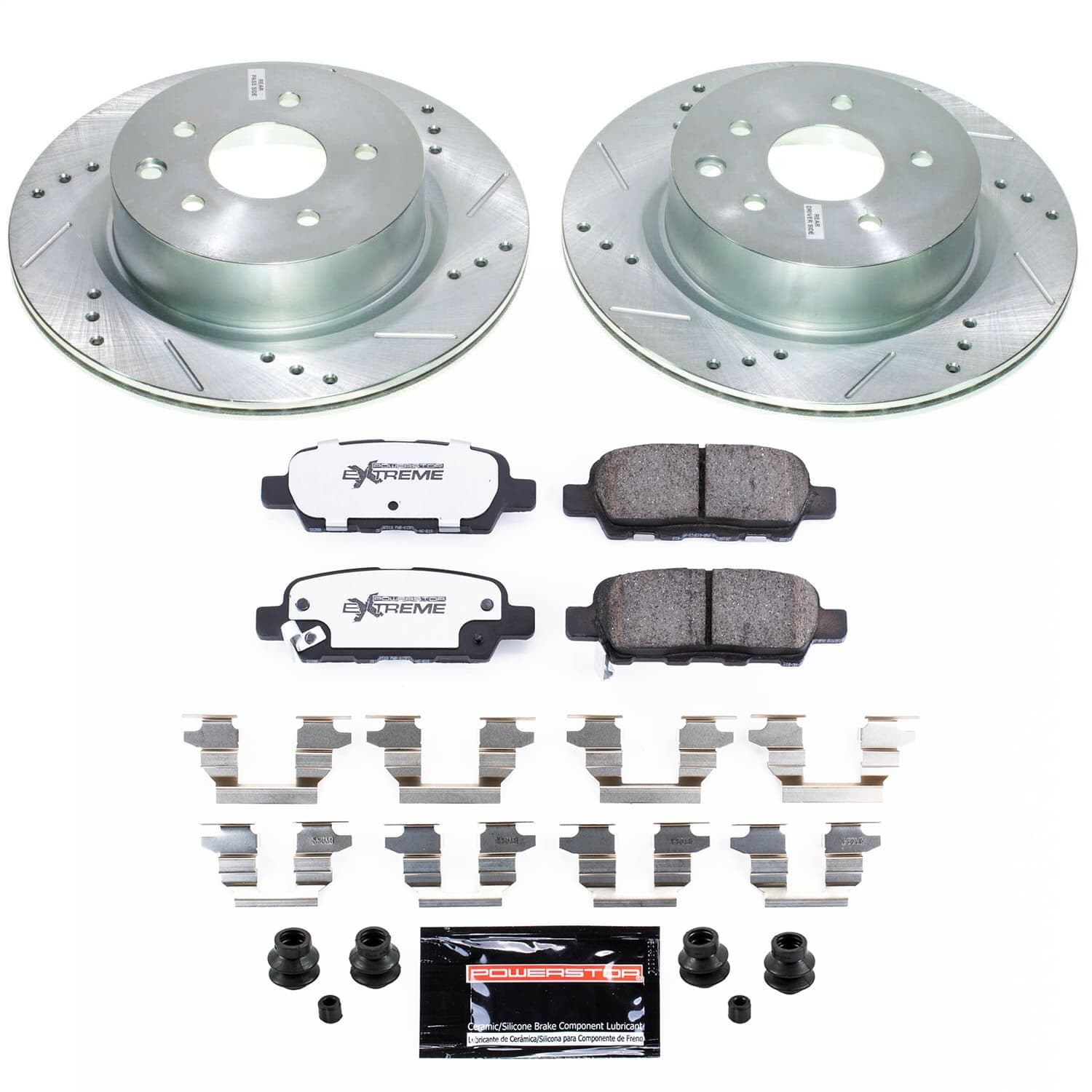 Power Stop - K9064-26 - Rear - Disc Brake Pad and Rotor Kit image 1