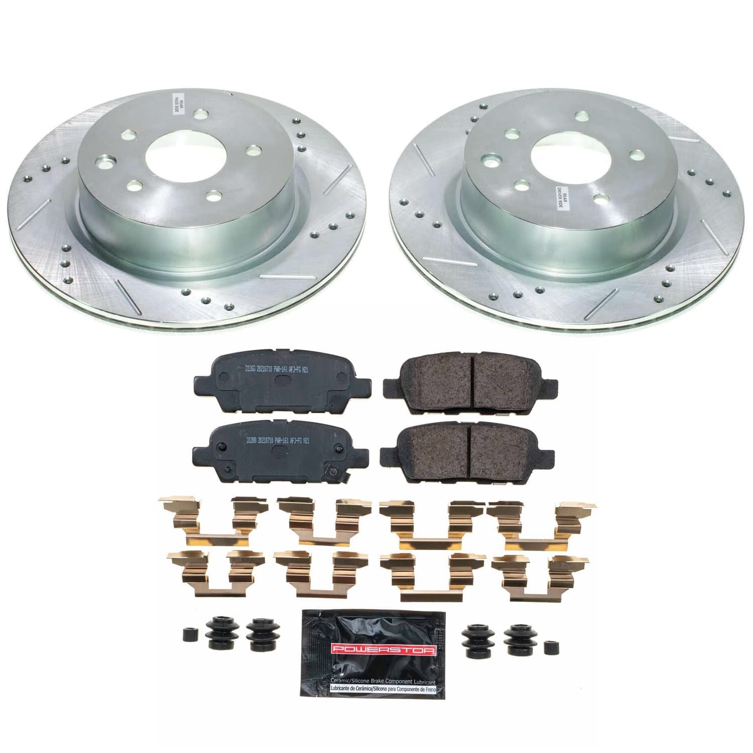 Power Stop - K9064 - Rear - Disc Brake Pad and Rotor Kit image 1