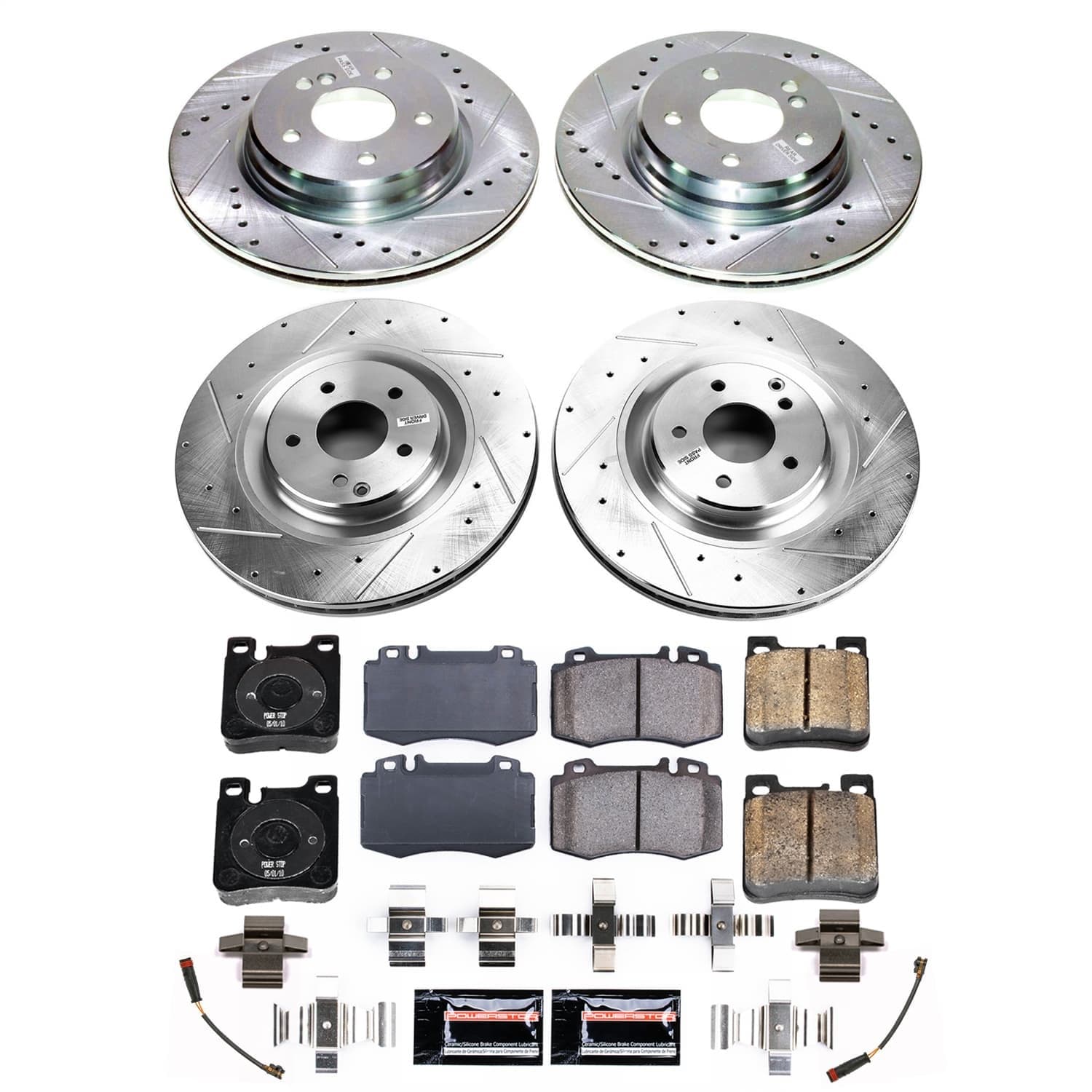 Power Stop - K9094 - Front and Rear - Disc Brake Pad and Rotor Kit image 1