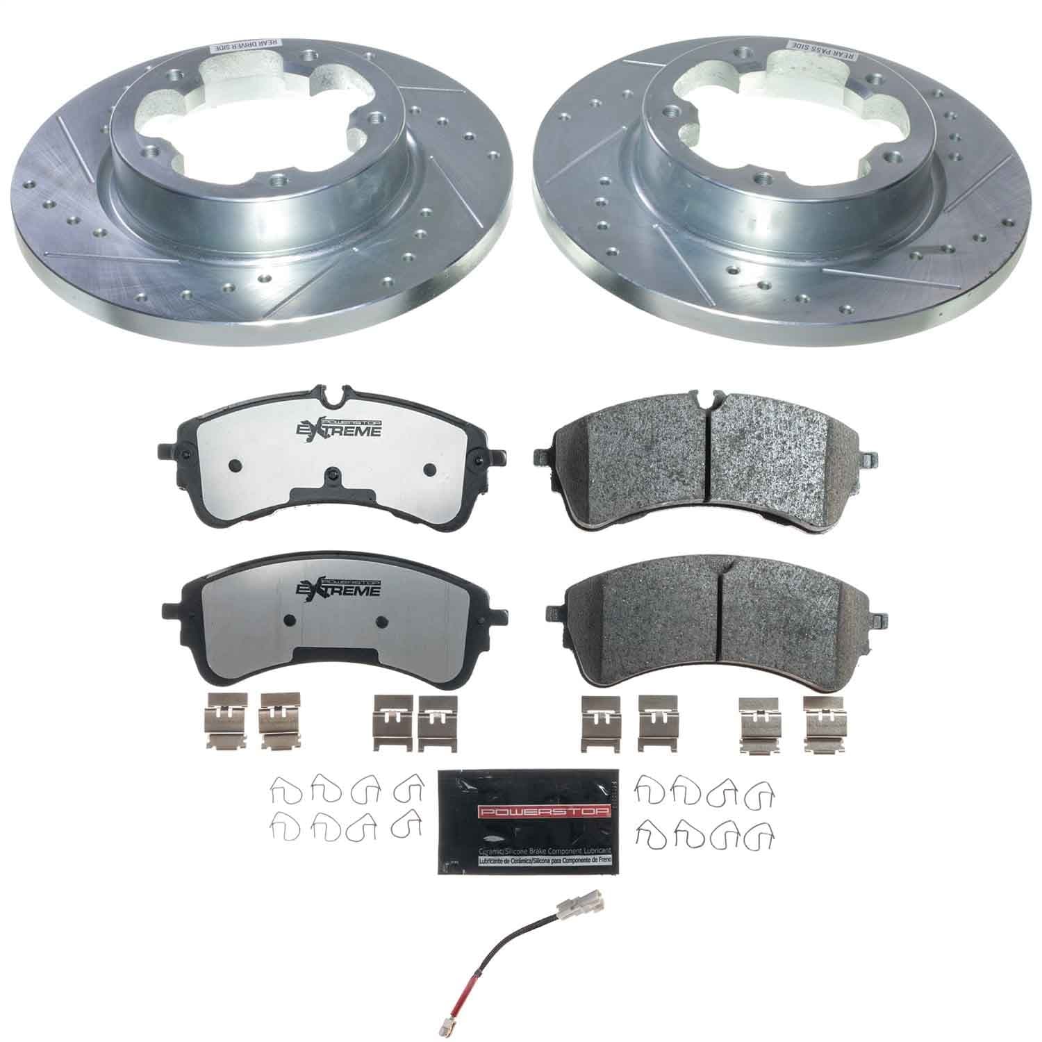 Power Stop - K9105-36 - Rear - Disc Brake Pad and Rotor Kit image 1