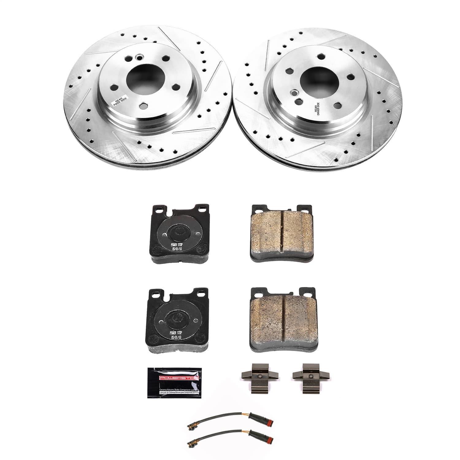 Power Stop - K9107 - Rear - Disc Brake Pad and Rotor Kit image 1
