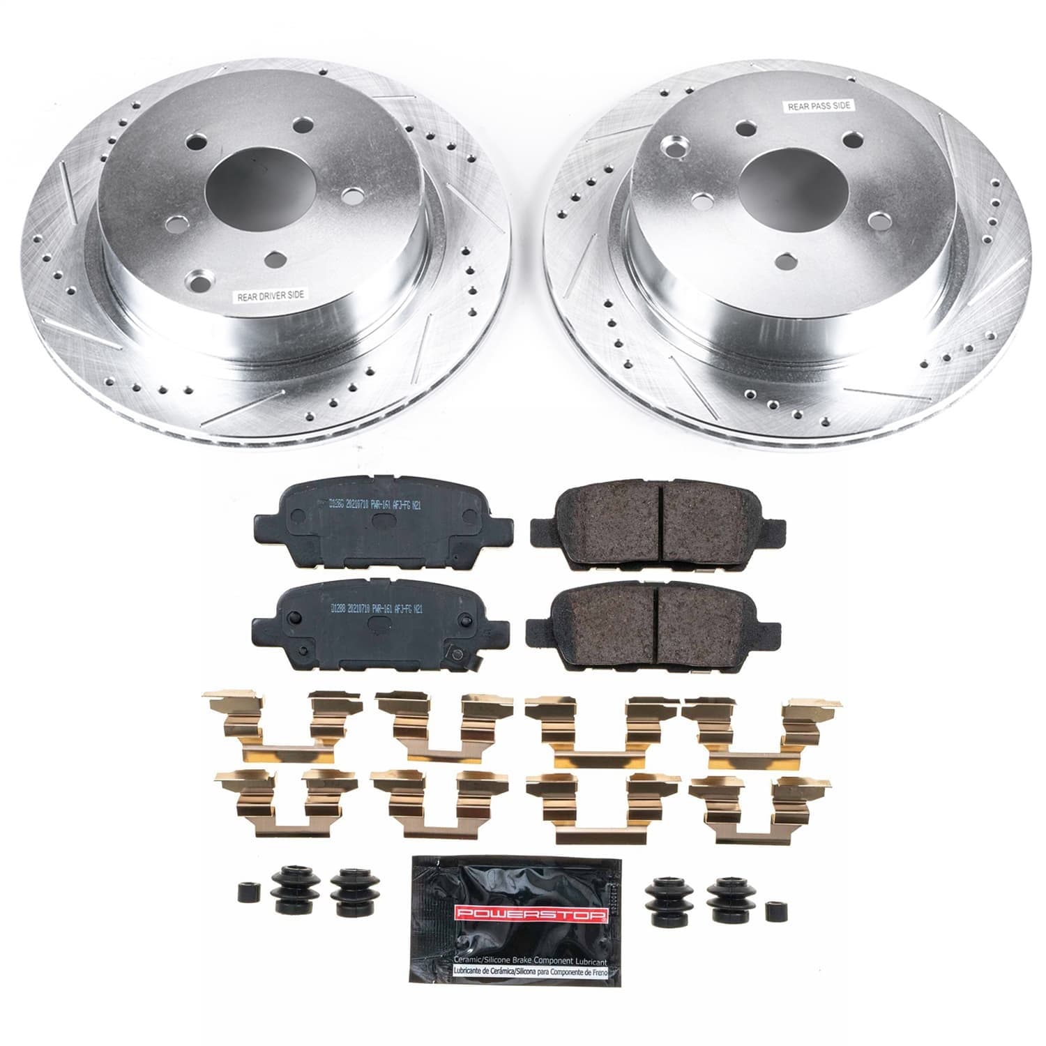 Power Stop - K9134 - Rear - Disc Brake Pad and Rotor Kit image 1