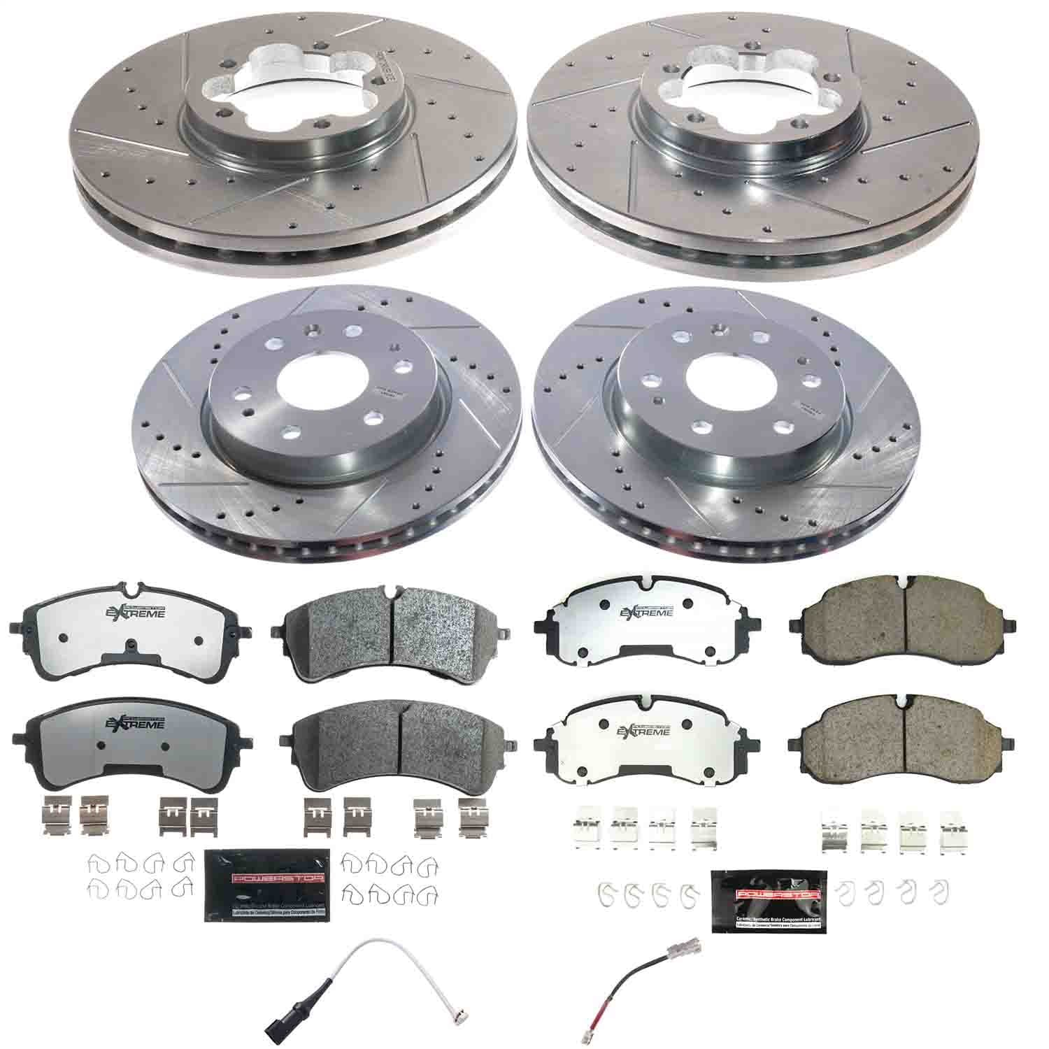 Power Stop - K9156-36 - Front and Rear - Disc Brake Pad and Rotor Kit image 1