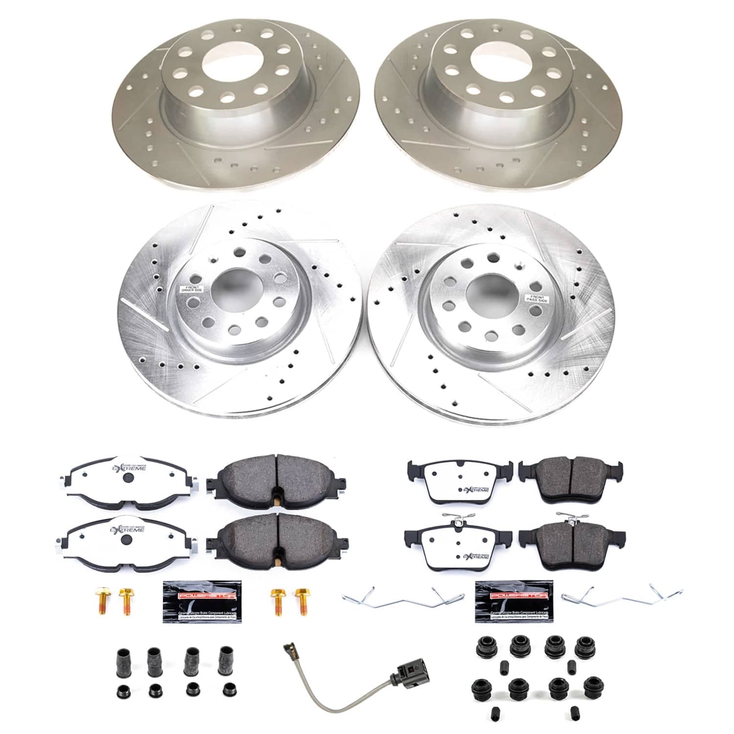 Power Stop - K9193-26 - Front and Rear - Disc Brake Pad and Rotor Kit image 1