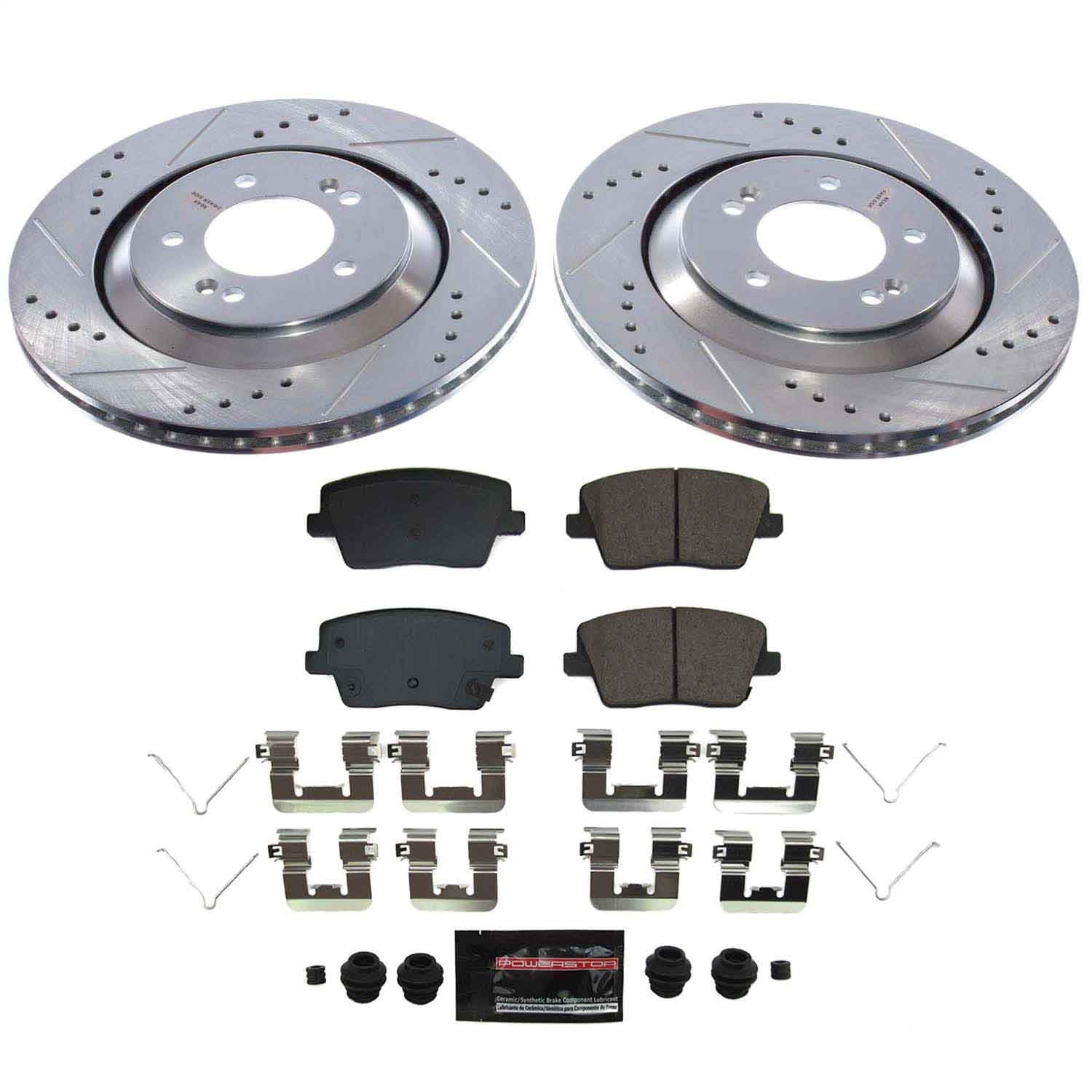Power Stop - K9222 - Rear - Disc Brake Caliper Set image 1