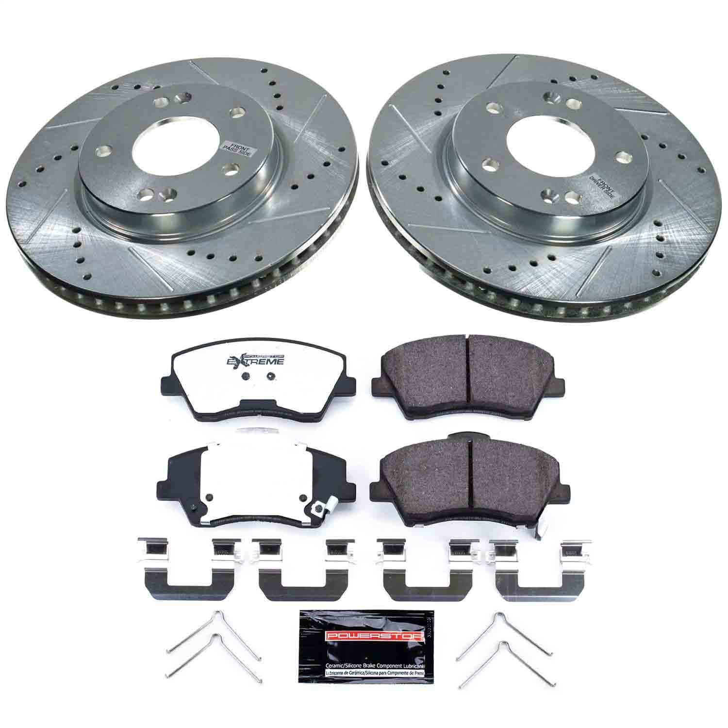 Power Stop - K9239-36 - Front - Disc Brake Pad and Rotor Kit image 1