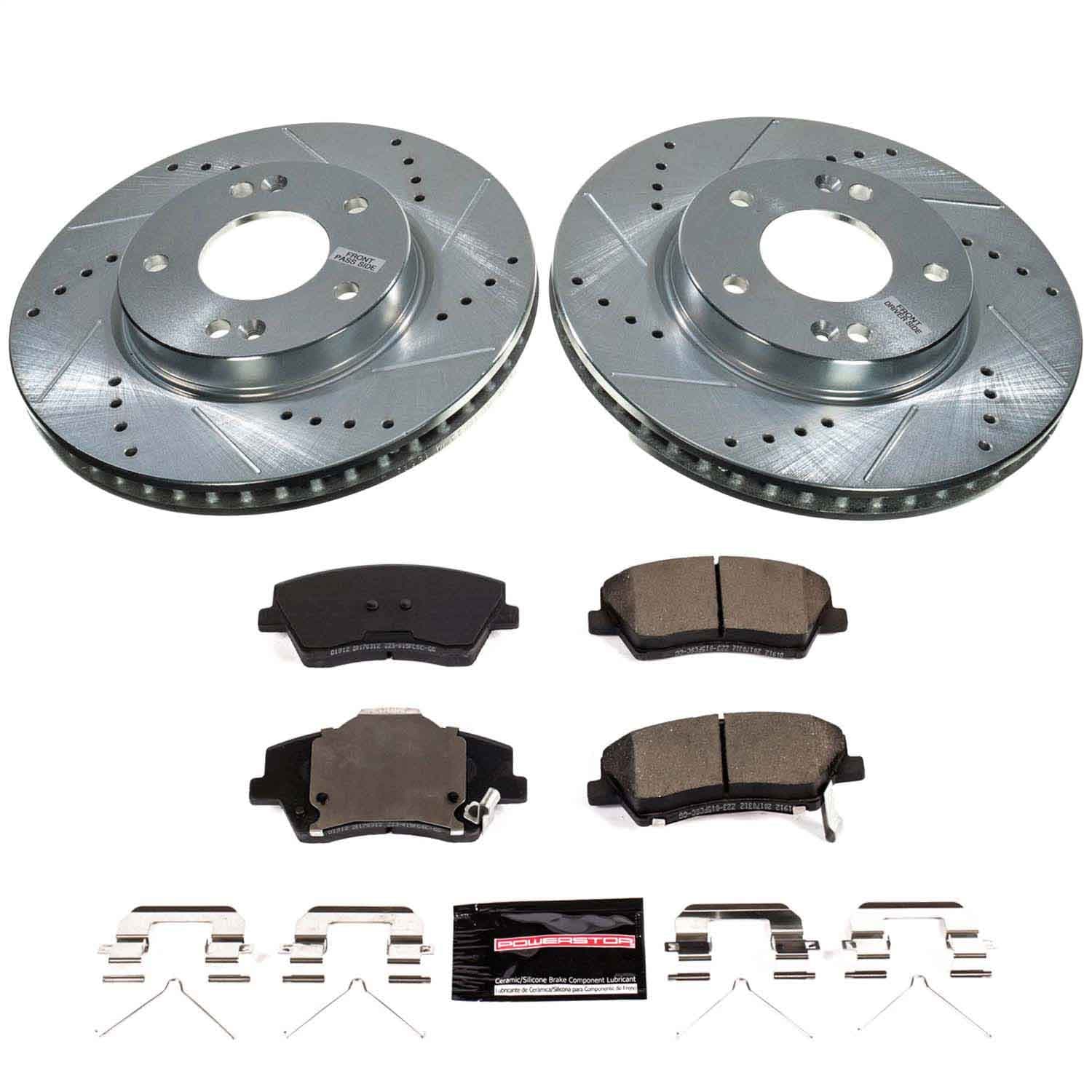 Power Stop - K9239 - Front - Disc Brake Pad and Rotor Kit image 1