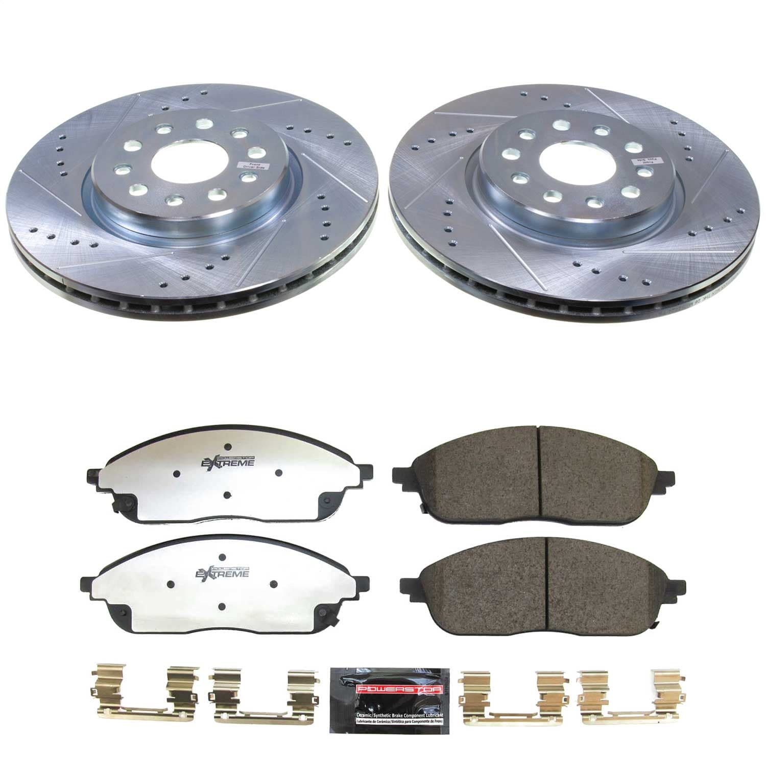 Power Stop - K9240-36 - Front - Disc Brake Pad and Rotor Kit image 1