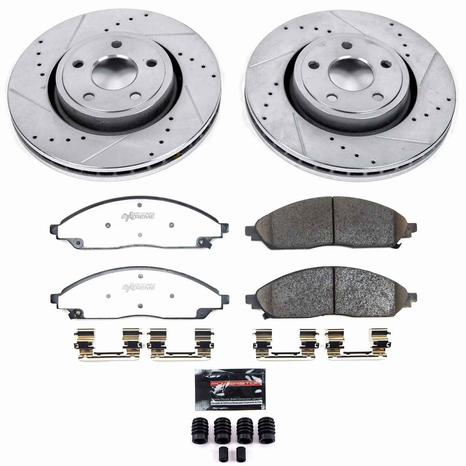 Power Stop - K9241-36 - Front - Disc Brake Pad and Rotor Kit image 1