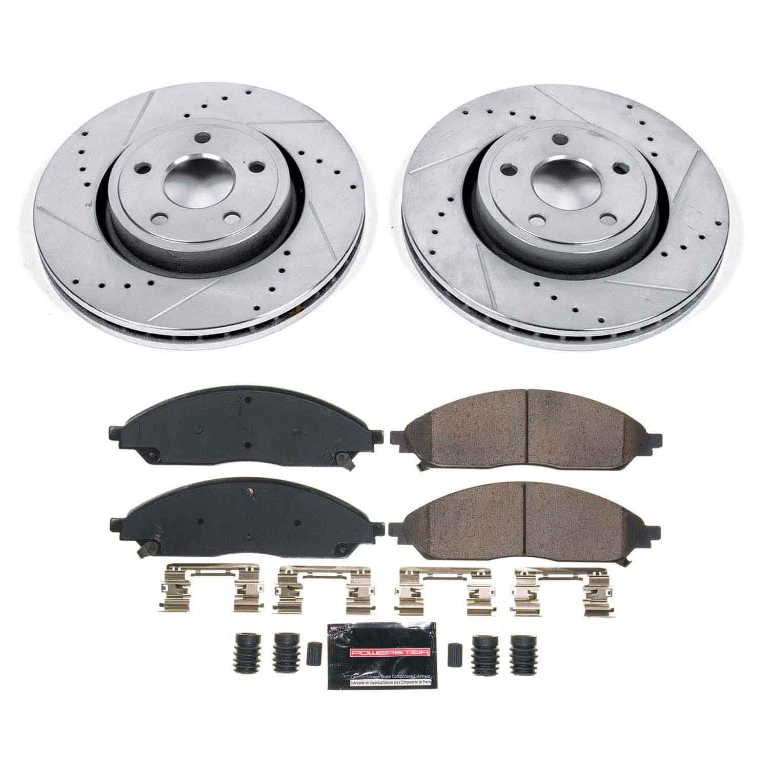 Power Stop - K9241 - Front - Disc Brake Pad and Rotor Kit image 1