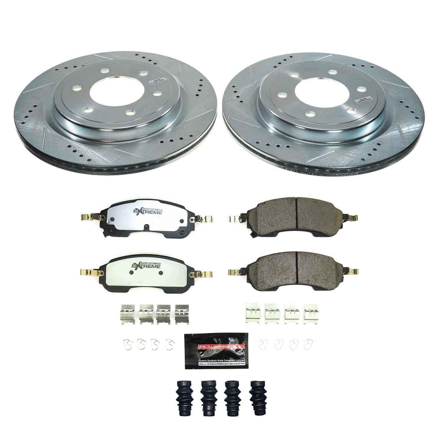 Power Stop - K9243-36 - Rear - Disc Brake Pad and Rotor Kit image 1