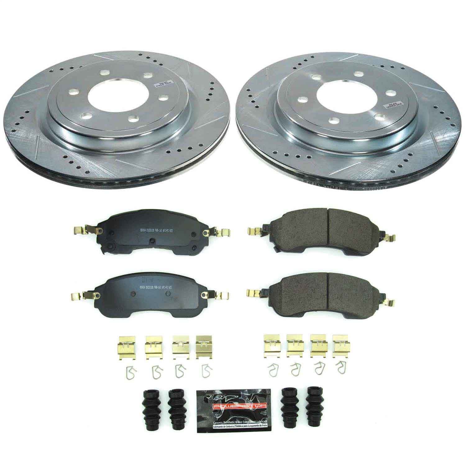 Power Stop - K9243 - Rear - Disc Brake Pad and Rotor Kit image 1