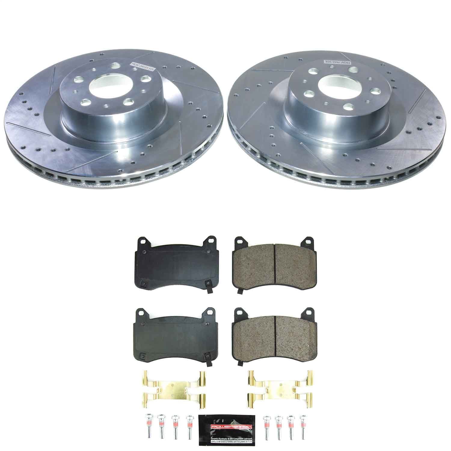 Power Stop - K9253 - Front - Disc Brake Pad and Rotor Kit image 1