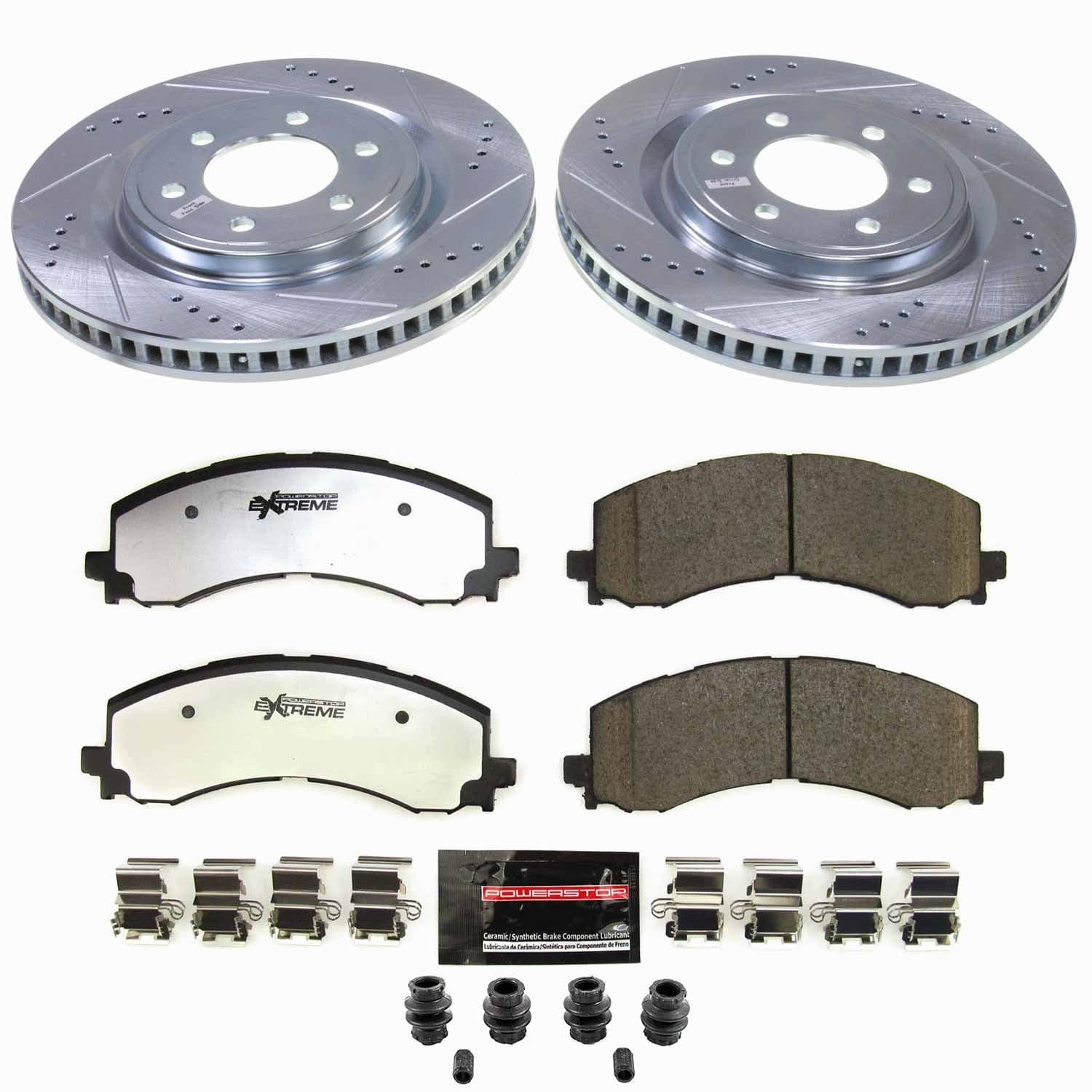 Power Stop - K9262-36 - Front - Disc Brake Pad and Rotor Kit image 1