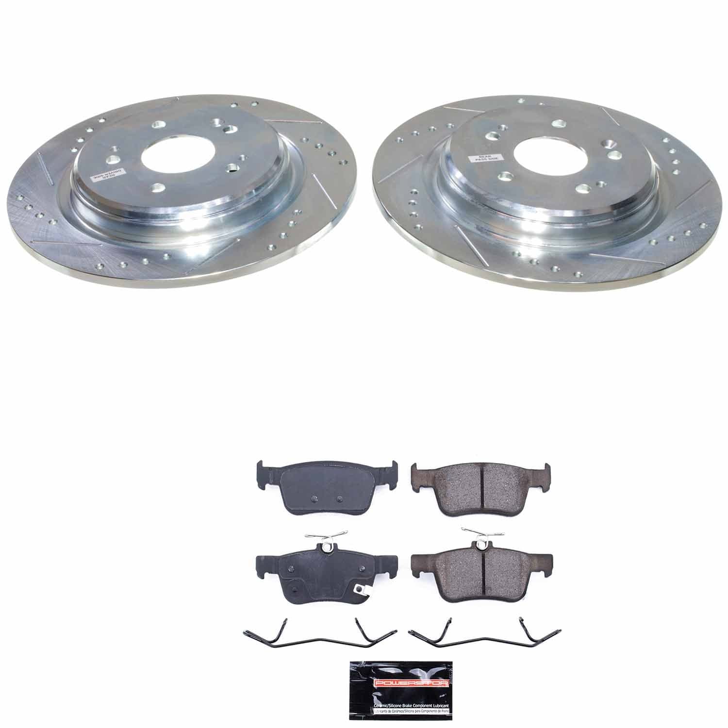 Power Stop - K9277 - Rear - Disc Brake Pad and Rotor Kit image 1