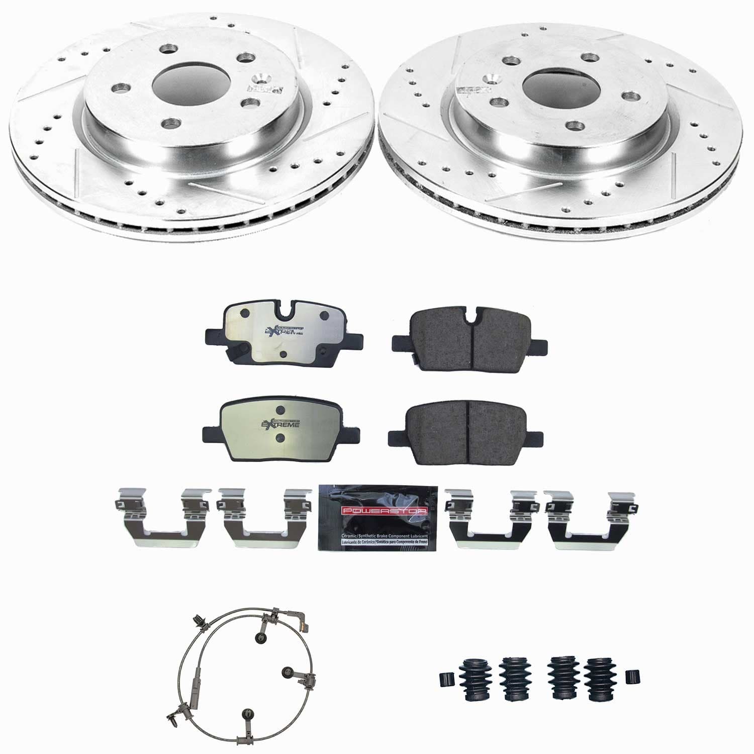 Power Stop - K9300-36 - Rear - Disc Brake Pad and Rotor Kit image 1