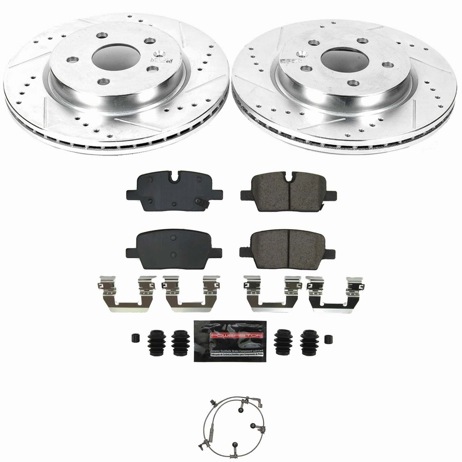 Power Stop - K9300 - Rear - Disc Brake Pad and Rotor Kit image 1