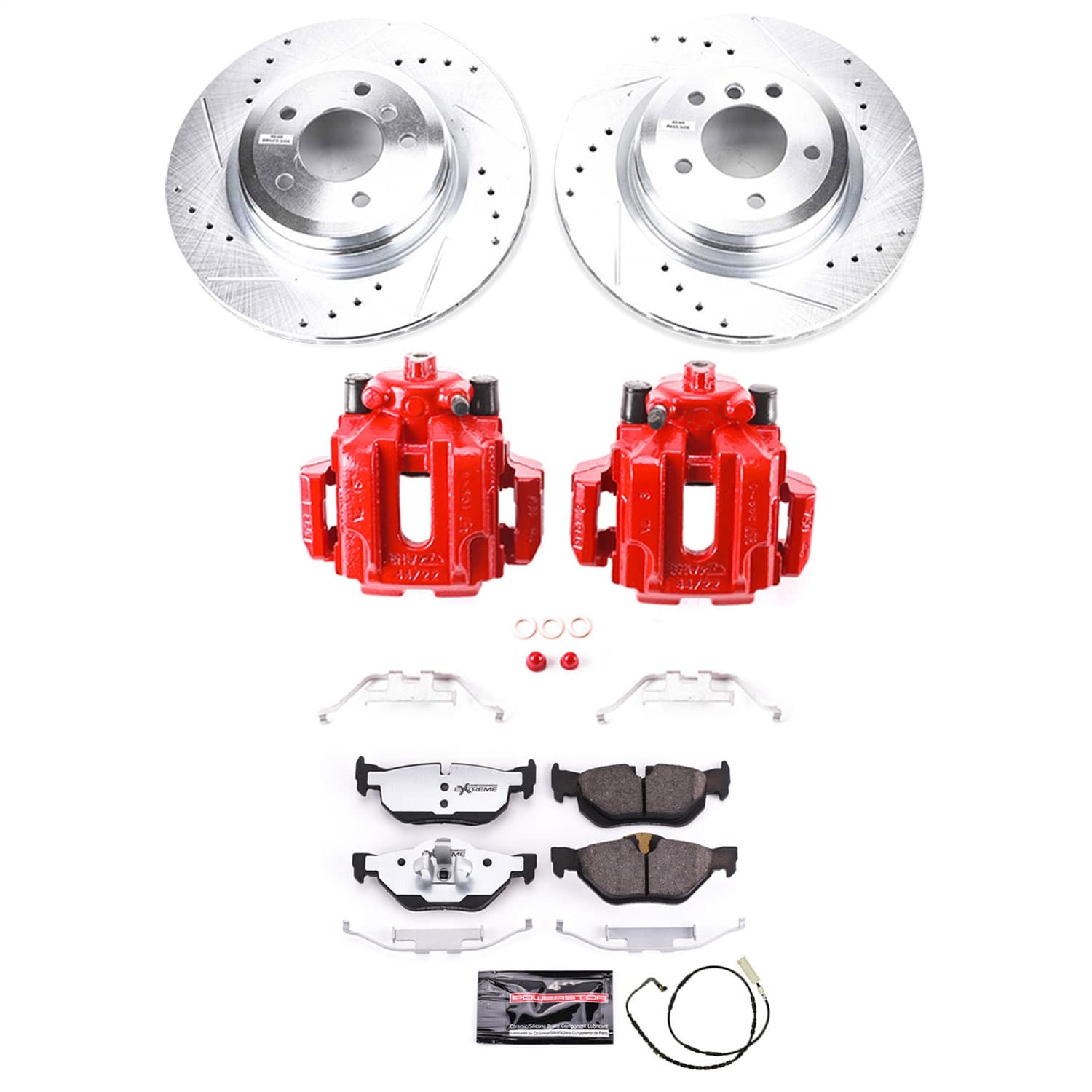 Power Stop - KC044-26 - Rear - Disc Brake Pad/Caliper and Rotor Kit image 8