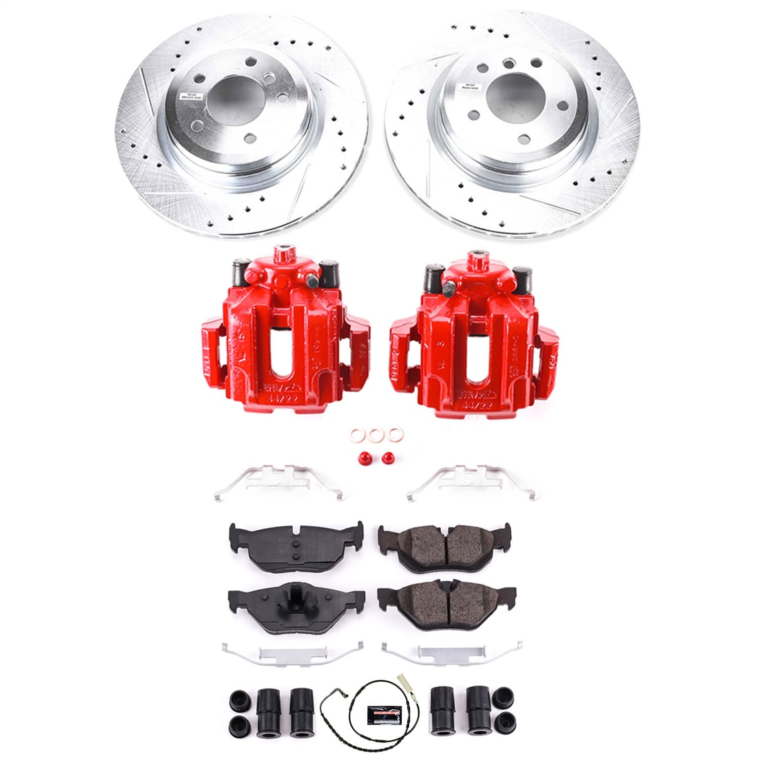 Power Stop - KC044 - Rear - Disc Brake Pad/Caliper and Rotor Kit image 10
