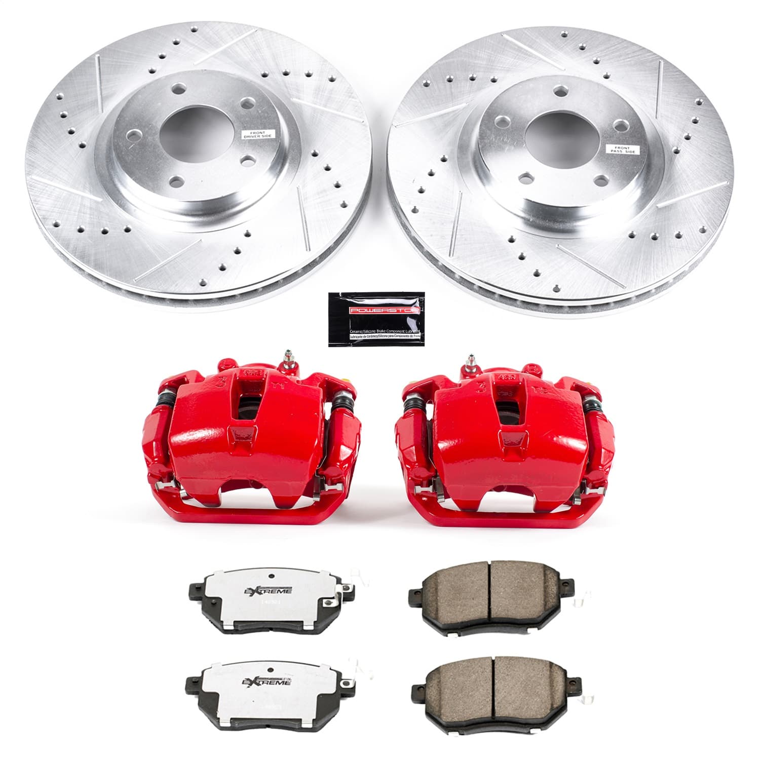 Power Stop - KC091B-26 - Front - Disc Brake Pad/Caliper and Rotor Kit image 8