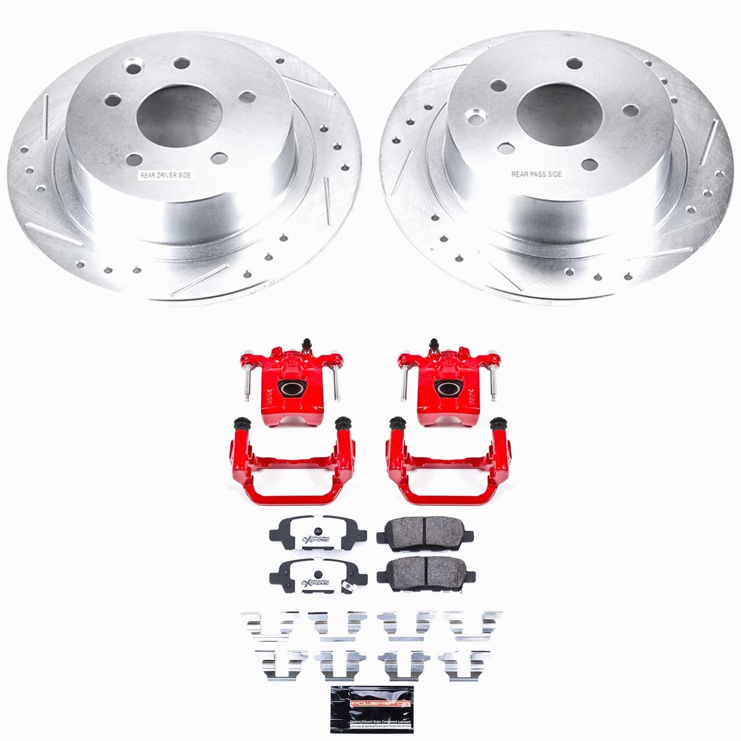 Power Stop - KC098A-26 - Rear - Disc Brake Pad/Caliper and Rotor Kit image 8