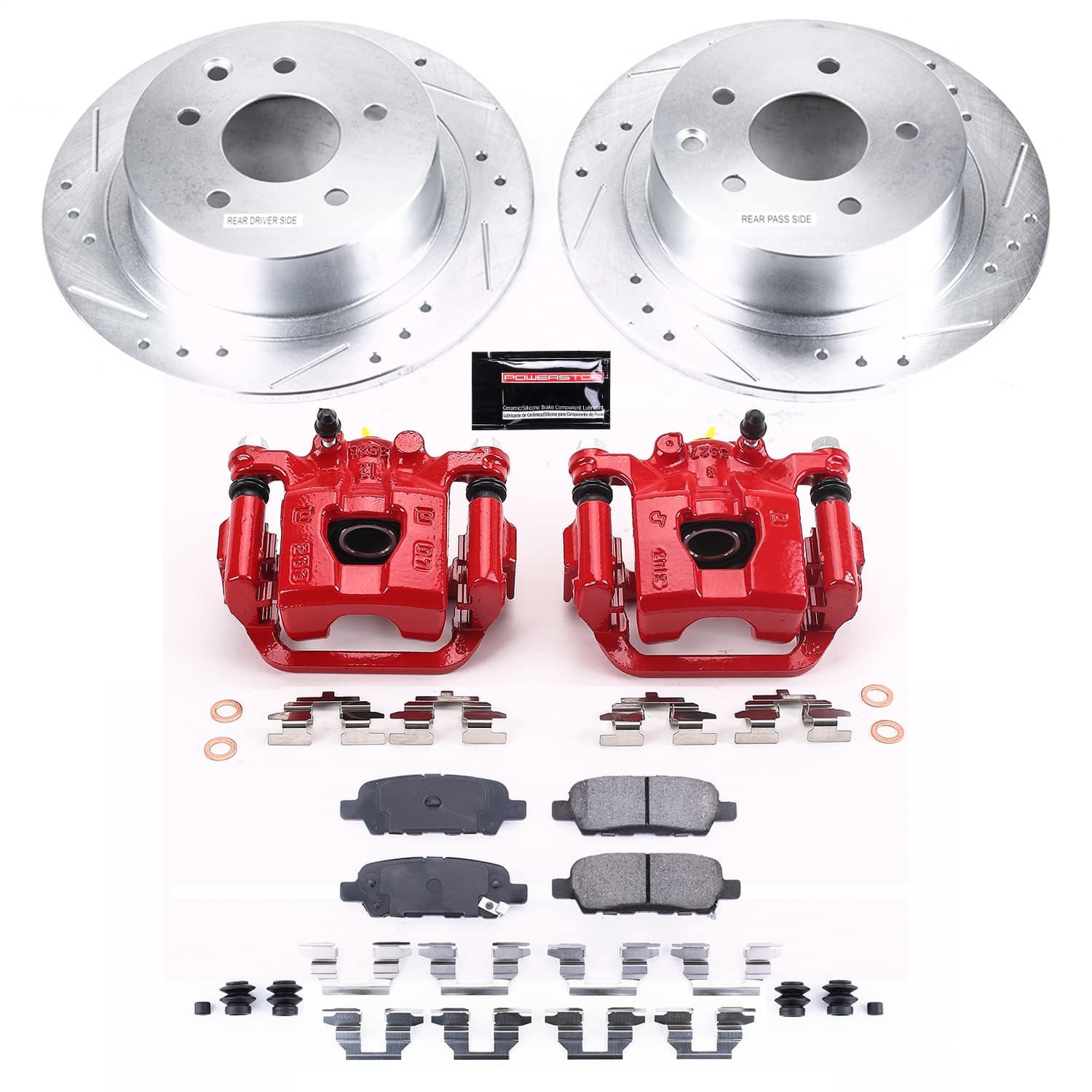 Power Stop - KC098B - Rear - Disc Brake Pad/Caliper and Rotor Kit image 10