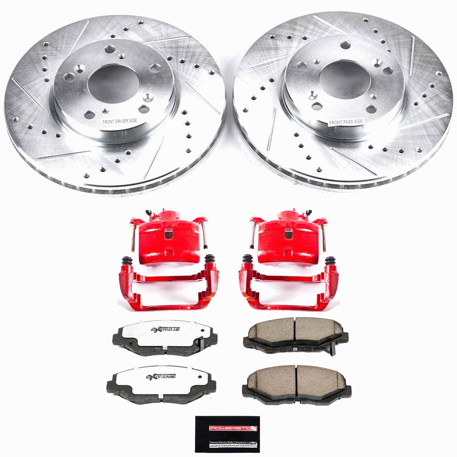Power Stop - KC1043-26 - Front - Disc Brake Pad/Caliper and Rotor Kit image 1