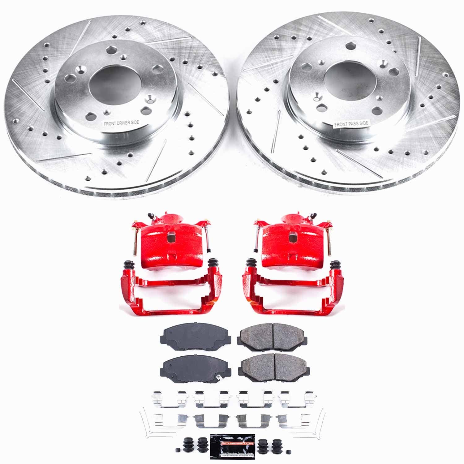 Power Stop - KC1043 - Front - Disc Brake Pad/Caliper and Rotor Kit image 1
