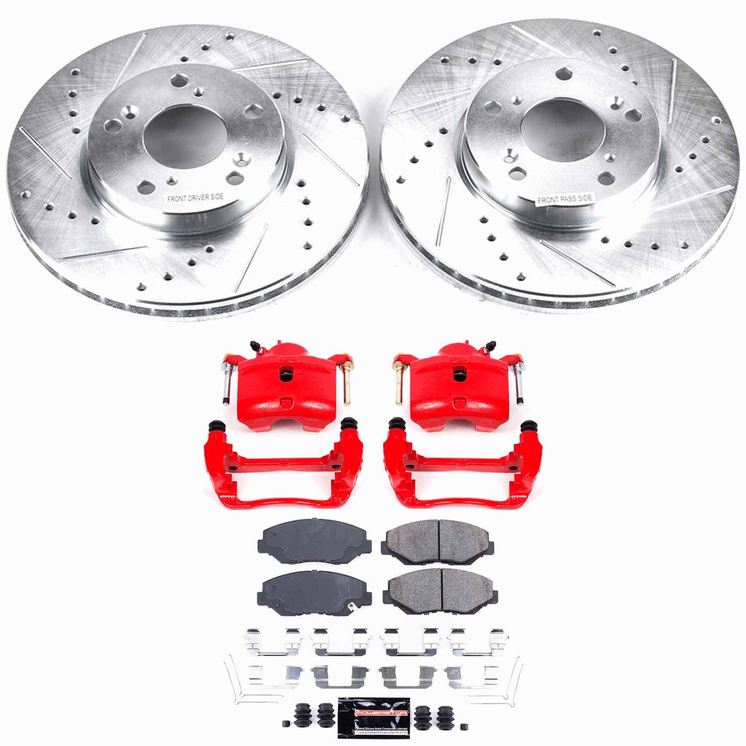 Power Stop - KC1043A - Front - Disc Brake Pad/Caliper and Rotor Kit image 1
