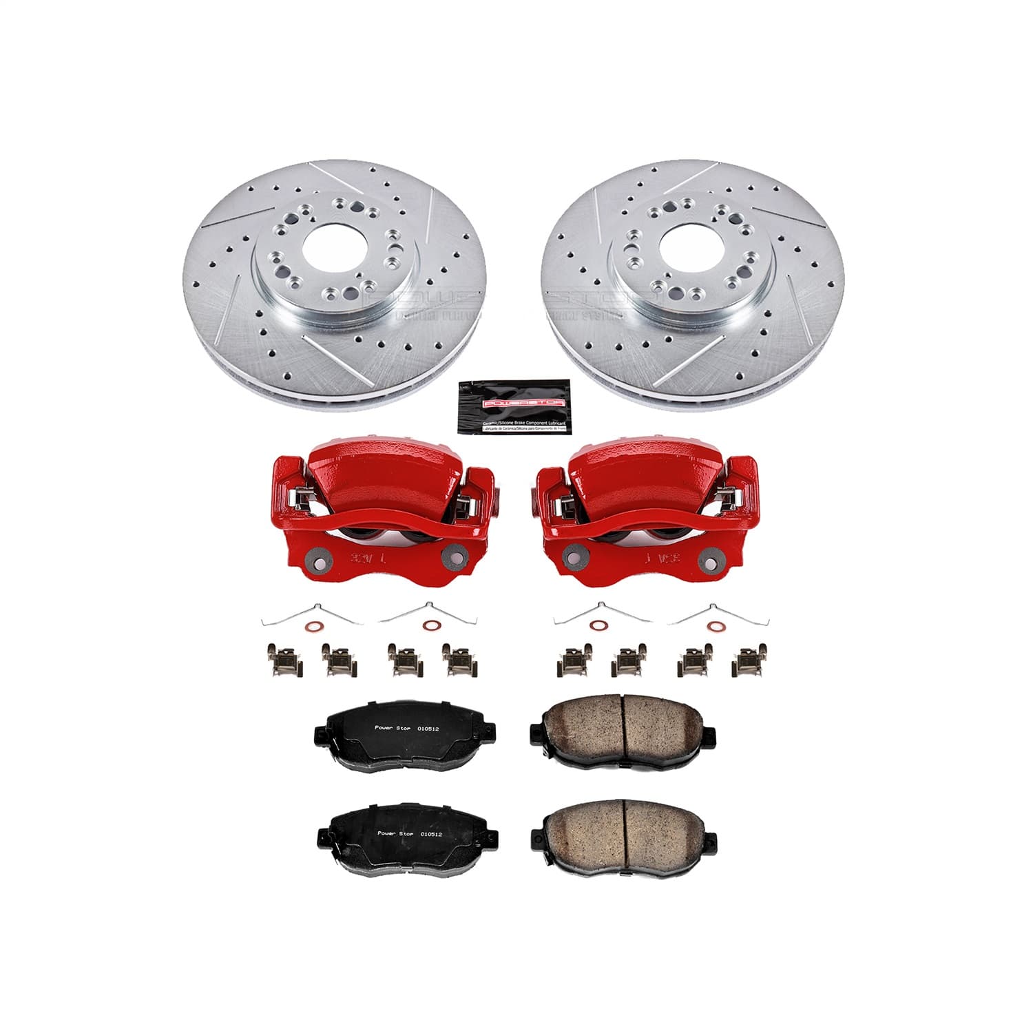 Power Stop - KC1077 - Front - Disc Brake Pad/Caliper and Rotor Kit image 1