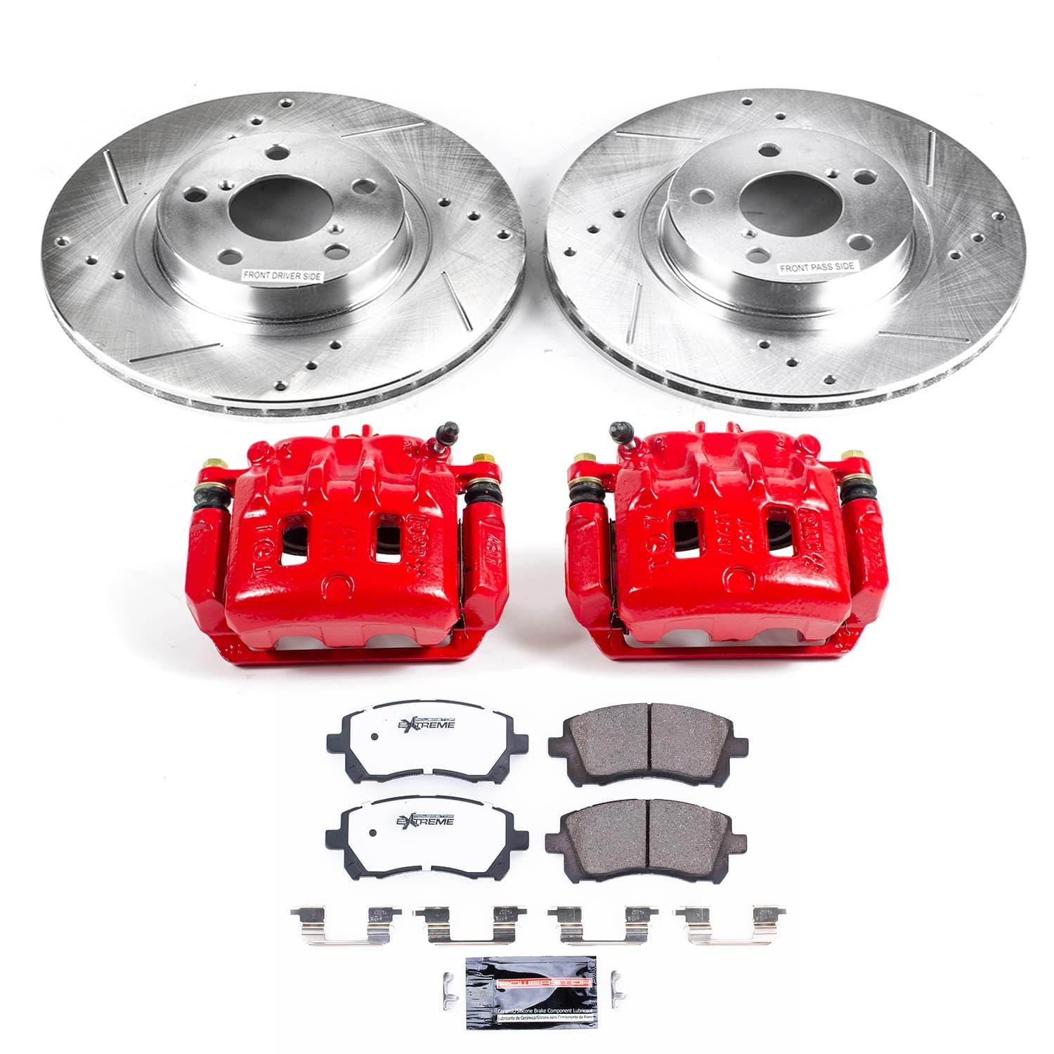 Power Stop - KC1120-26 - Front - Disc Brake Pad/Caliper and Rotor Kit image 1