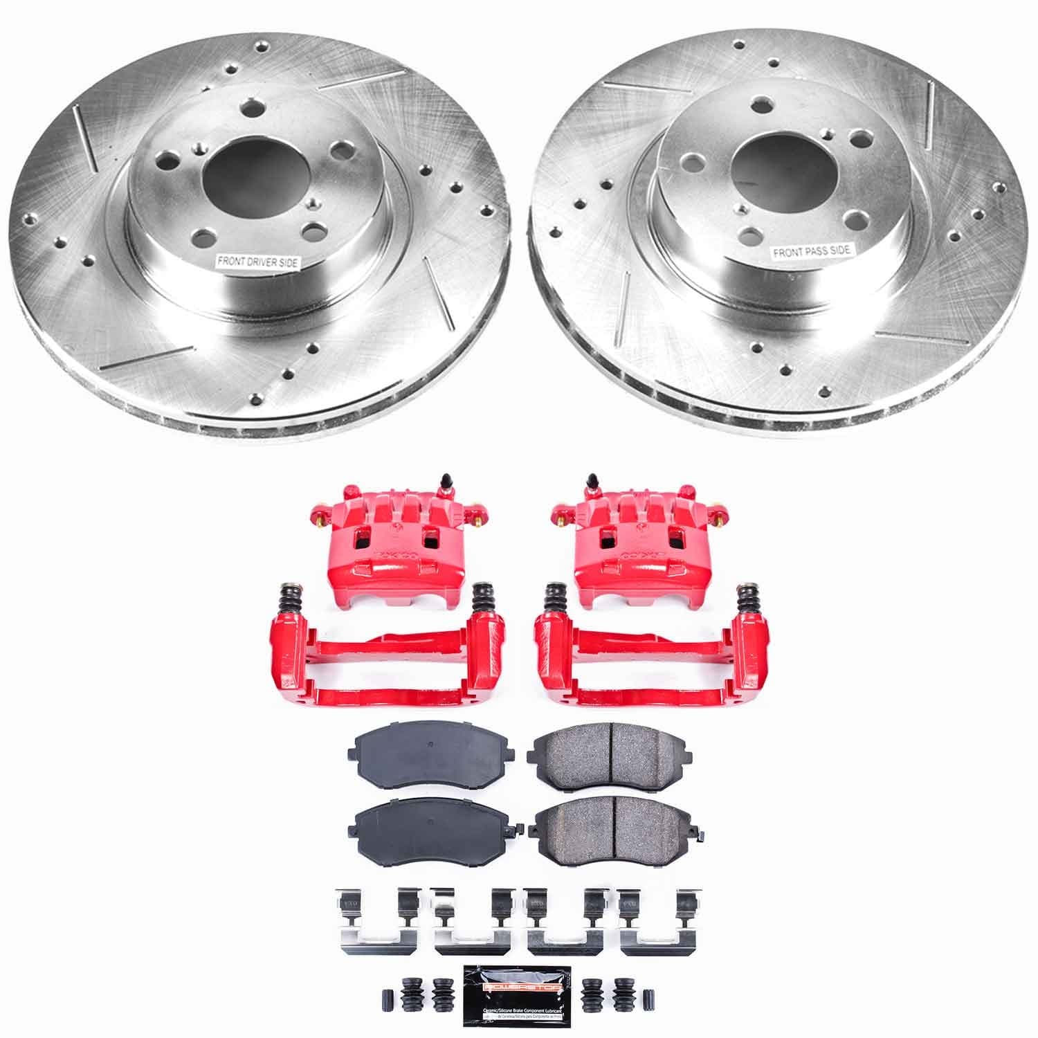 Power Stop - KC1124 - Front - Disc Brake Pad/Caliper and Rotor Kit image 1
