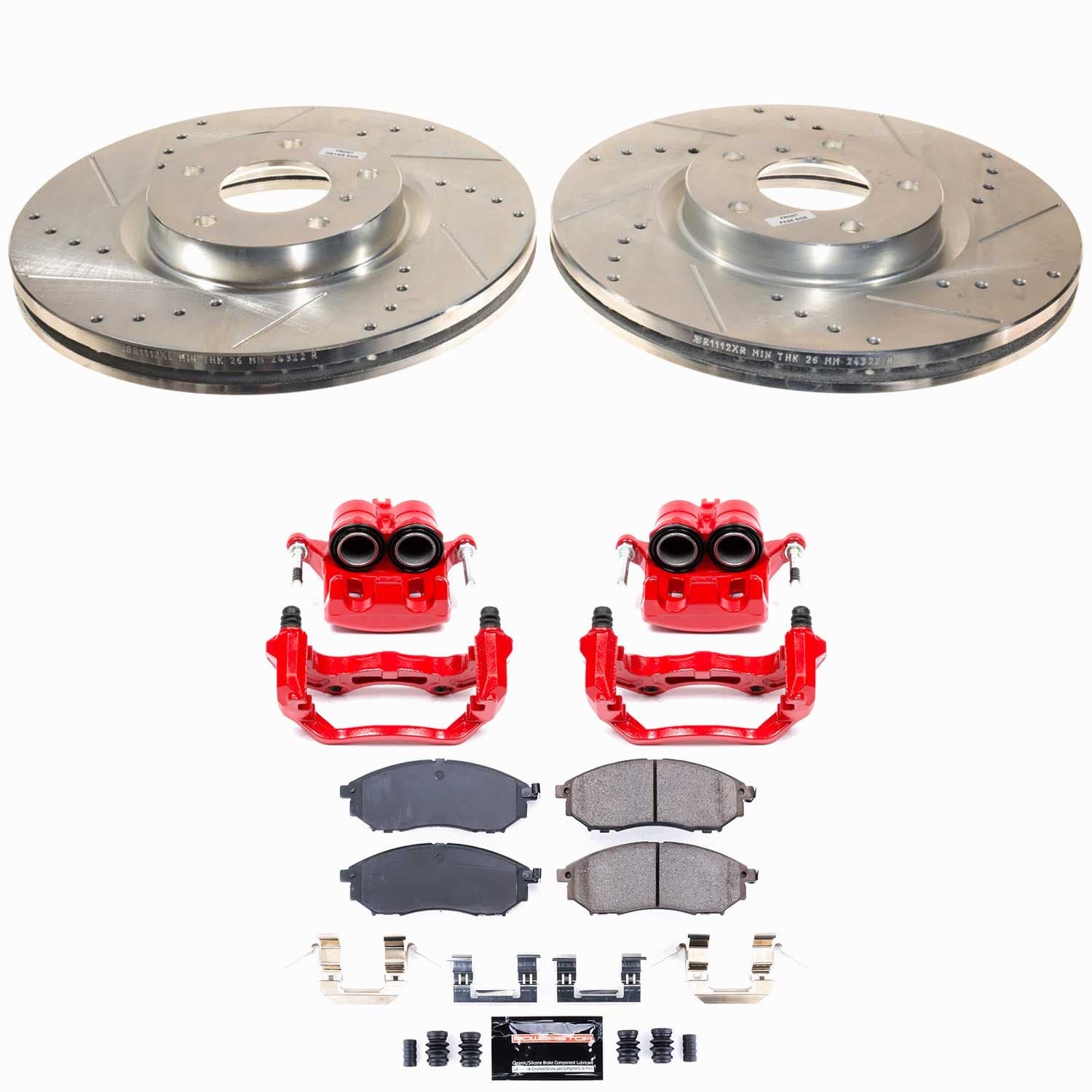 Power Stop - KC112A - Front - Disc Brake Pad/Caliper and Rotor Kit image 1